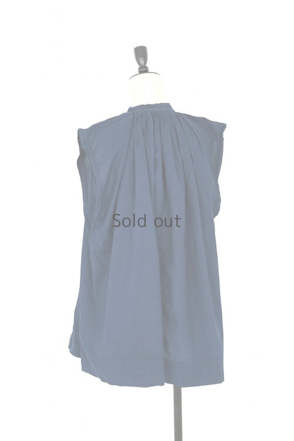 画像9: 【フランス】２０世紀初頭の教会用のスモック ブラウス（後染め/紺色） (9)