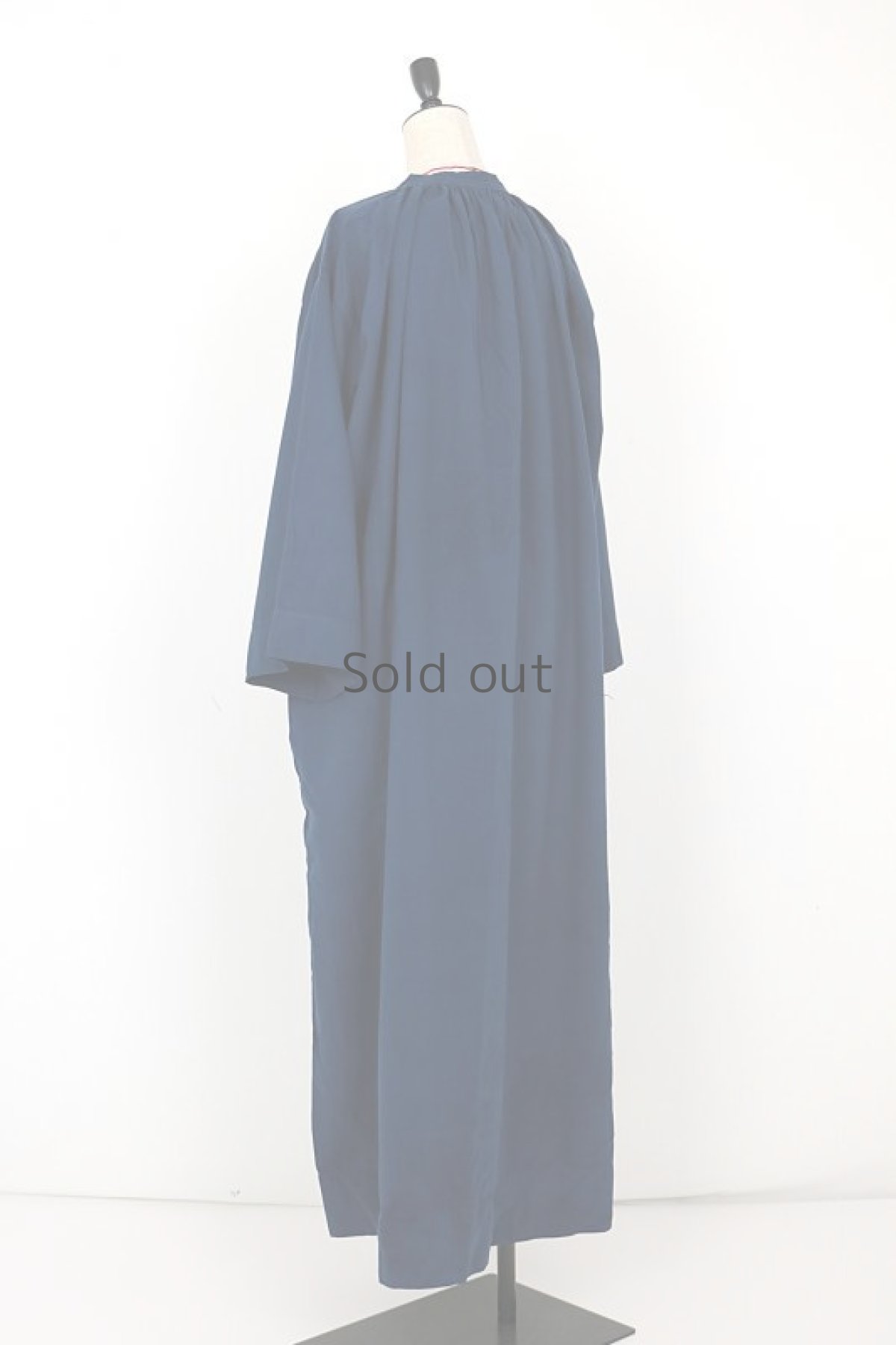 画像10: 【フランス】２０世紀中期の教会用ロングスモックドレス（後染め/紺色） (10)