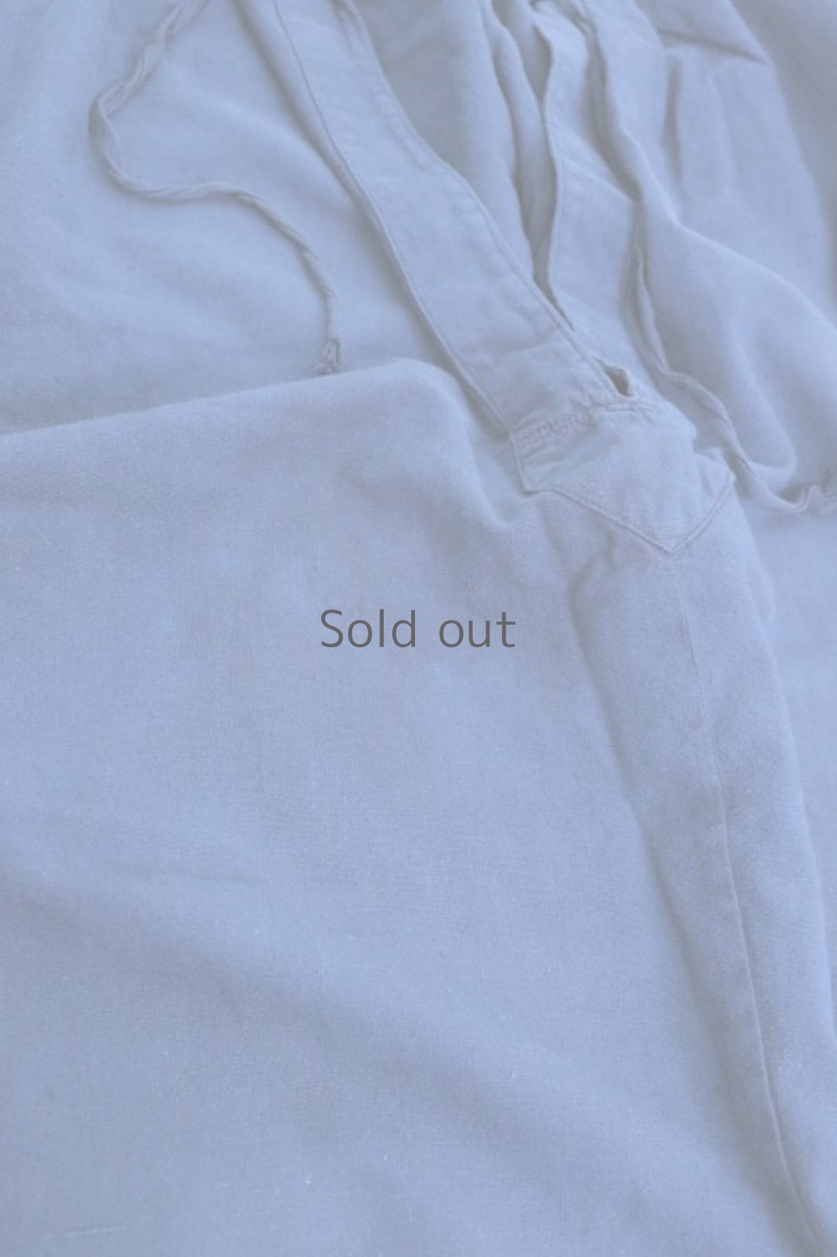 画像3: 【フランス】２０世紀中期の教会用ロングスモックドレス（後染め/紺色） (3)