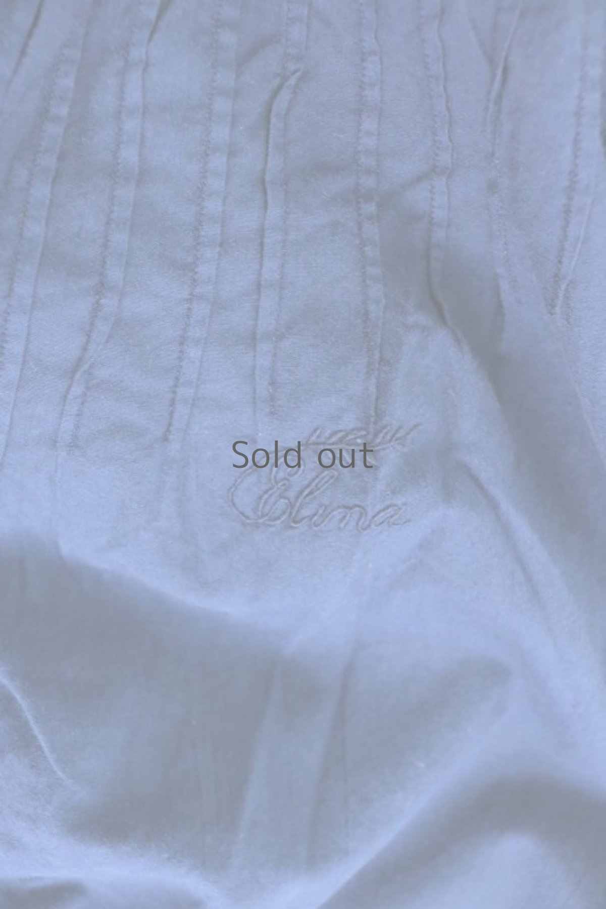 画像5: 【フランス】アンティーク コットン×染　長袖ワンピース（紺色/リペアあり） (5)