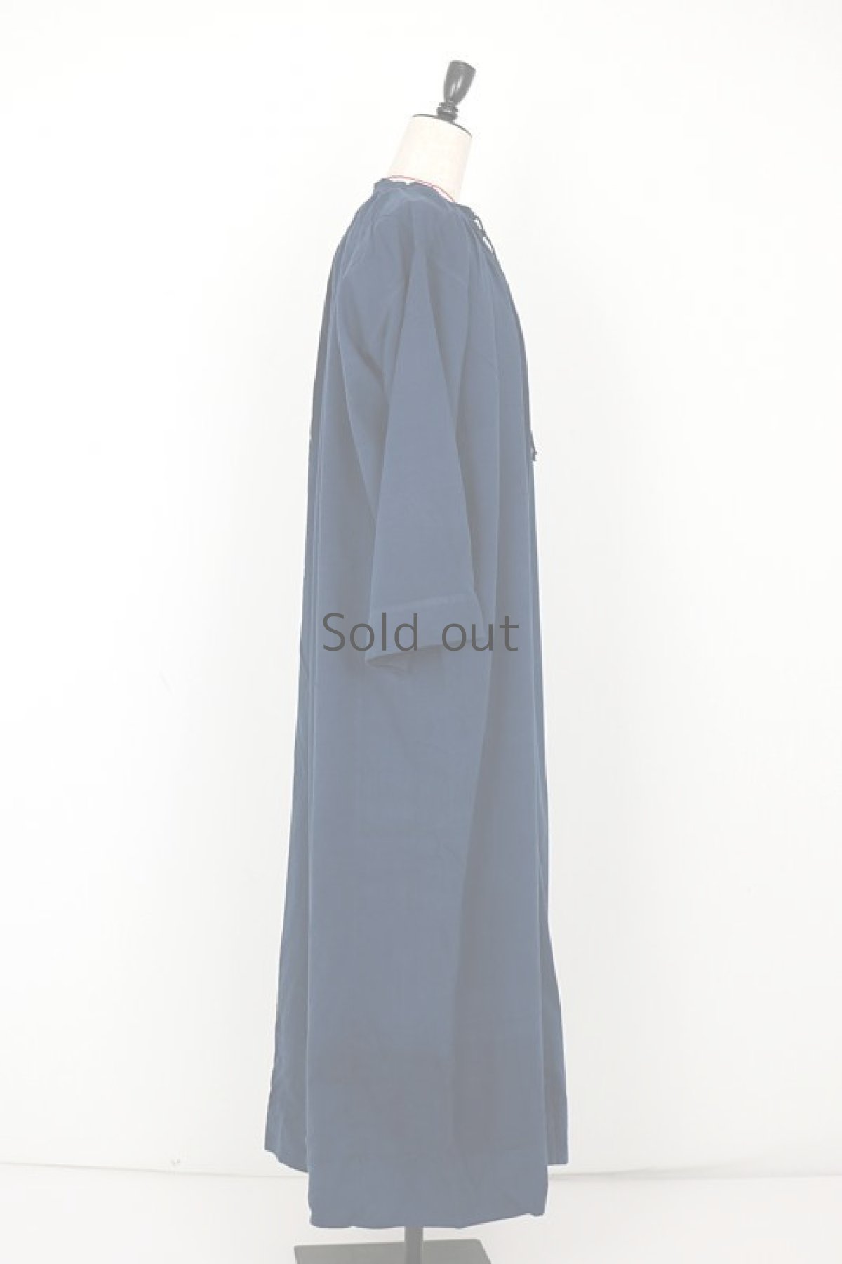 画像11: 【フランス】２０世紀中期の教会用ロングスモックドレス（後染め/紺色） (11)