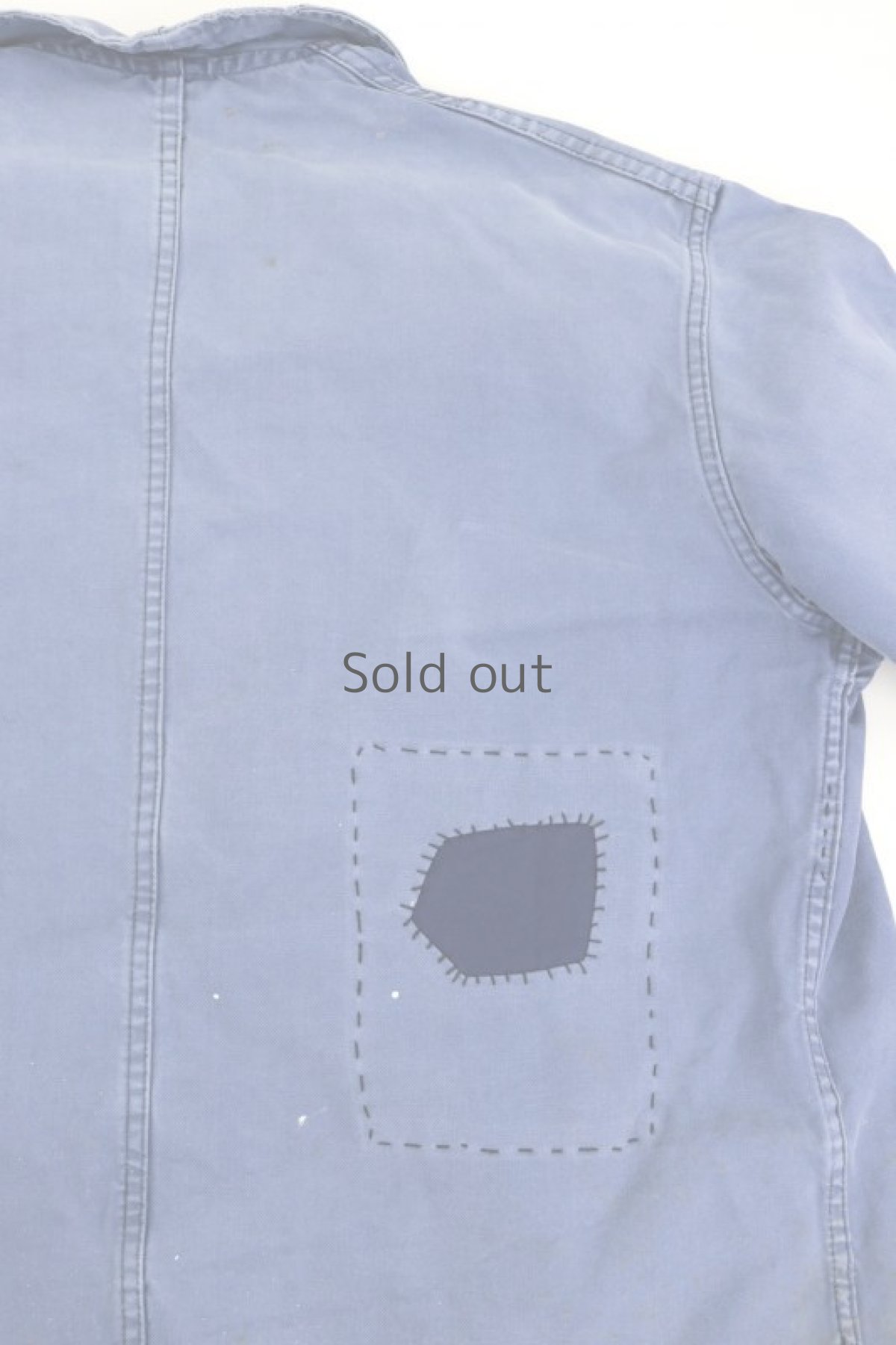 画像9: 【フランス】1960年代　ブルーコットン　リペアワークジャケット（Adolphe Lafont） (9)