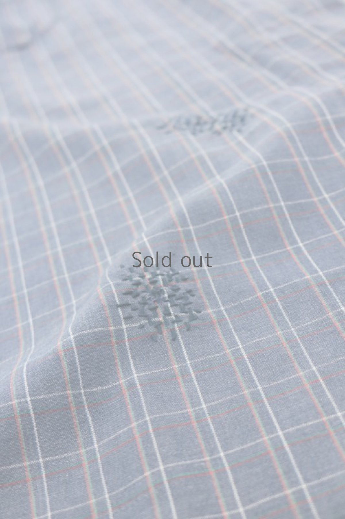 画像6: 【MITSUGU SASAKI】ビンテージリメイク　パッチワーク　チェックワークドレス（インディゴ チェック） (6)