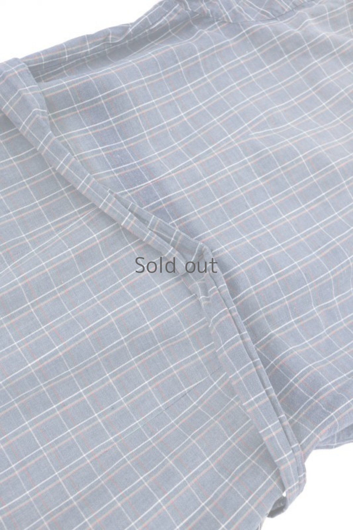 画像9: 【MITSUGU SASAKI】ビンテージリメイク　パッチワーク　チェックワークドレス（インディゴ チェック） (9)