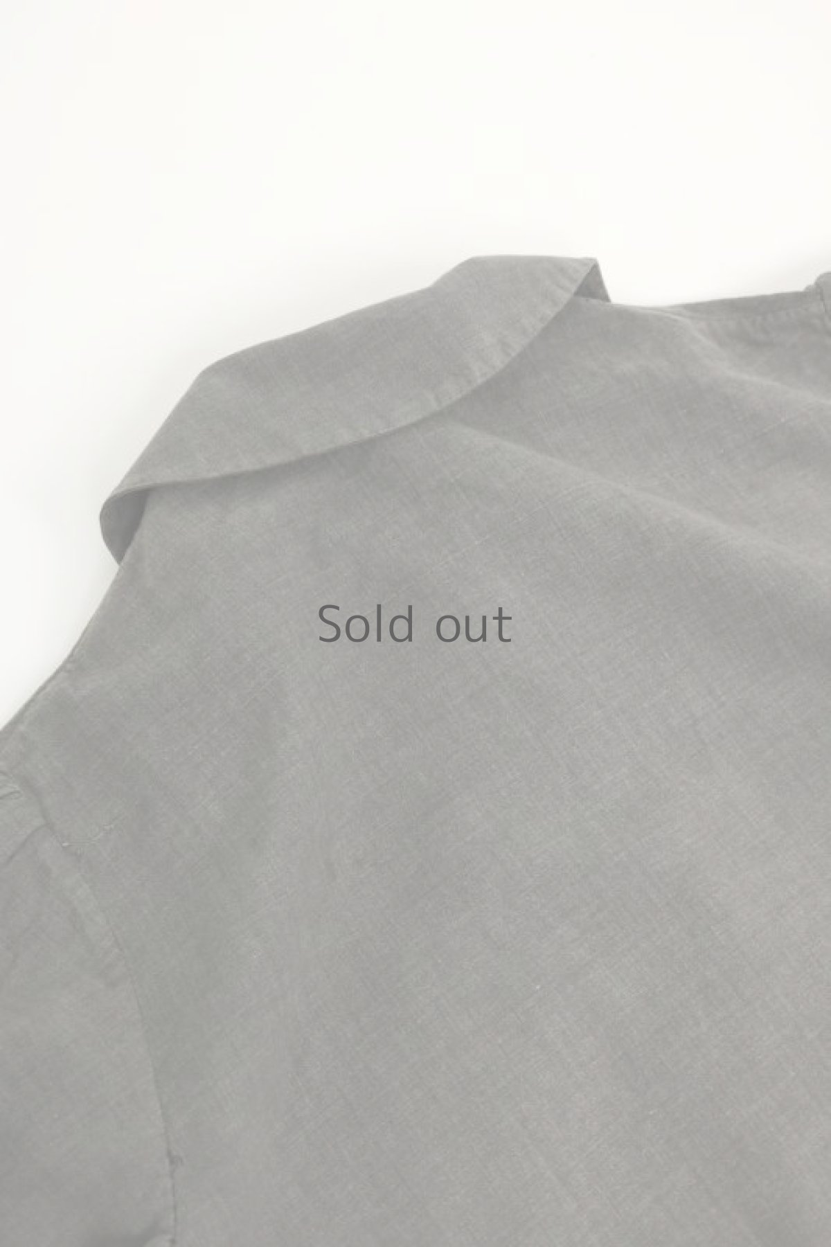 画像10: 【MITSUGU SASAKI】ビンテージ リメイク　パッチワーク　丸襟ブラックシャンブレー ワークコート (10)