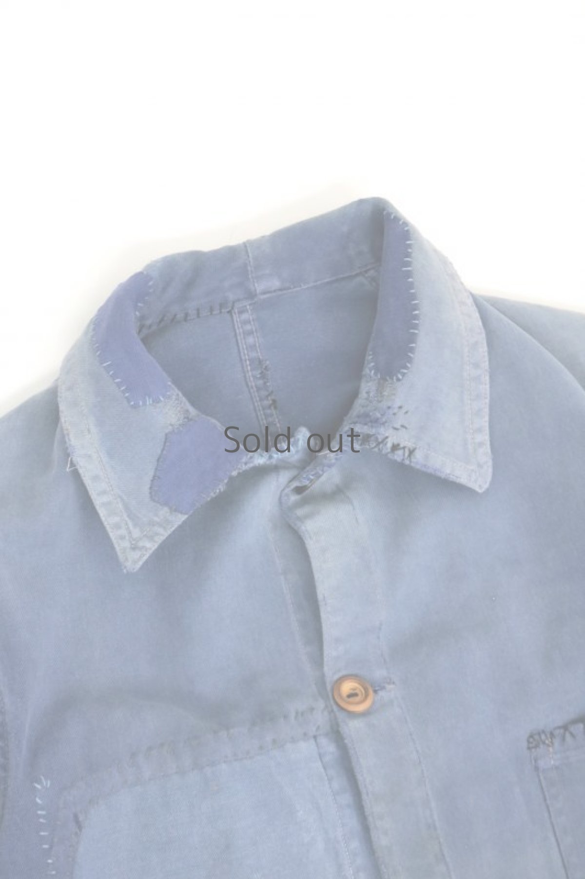 画像2: 【MITSUGU SASAKI】ビンテージリメイク　パッチワーク　コットンツイルワークジャケット (2)