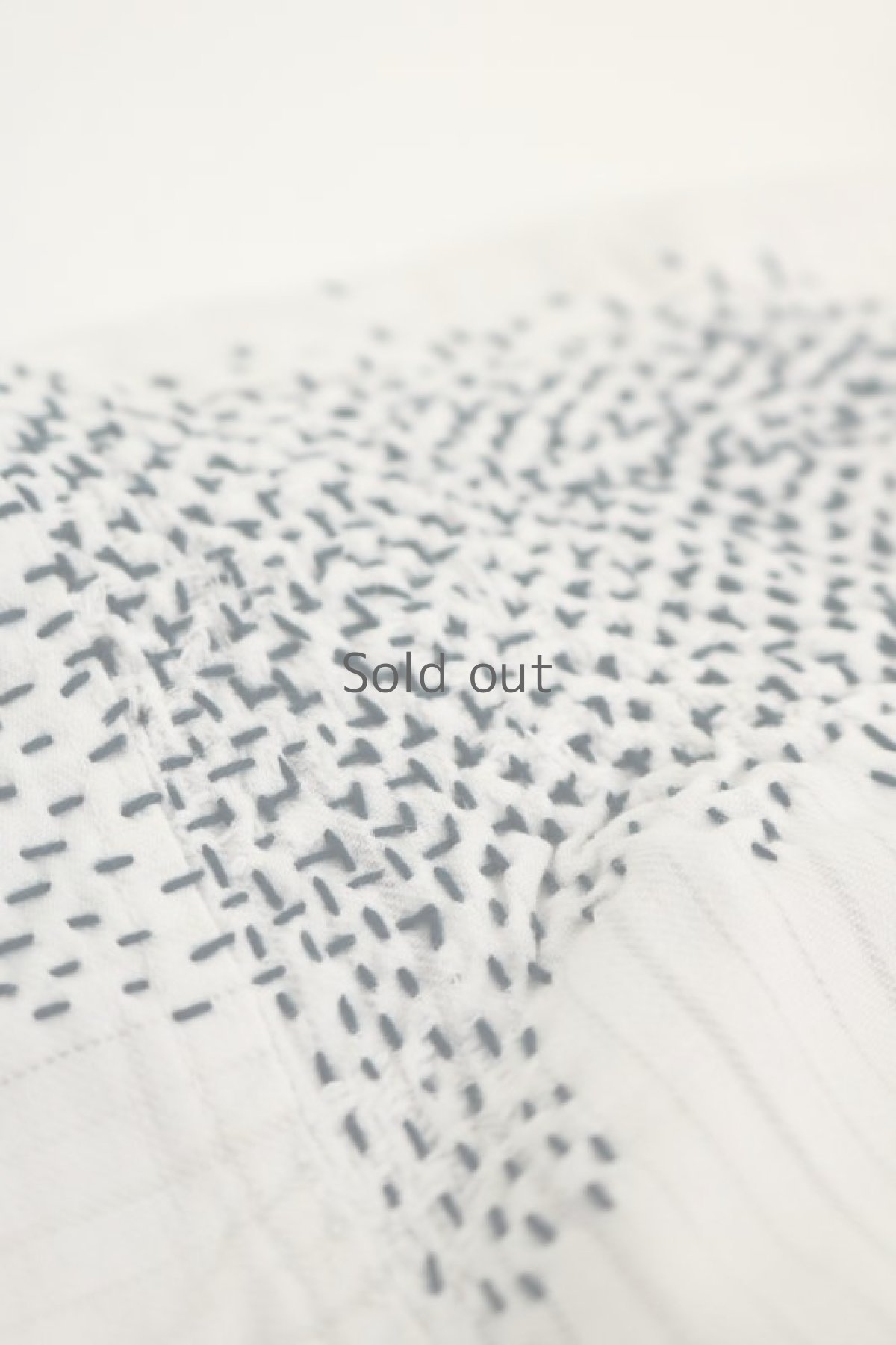 画像6: 【MITSUGU SASAKI】ビンテージリメイク　刺し子リペア　スモック ロングシャツ（ストライプ） (6)