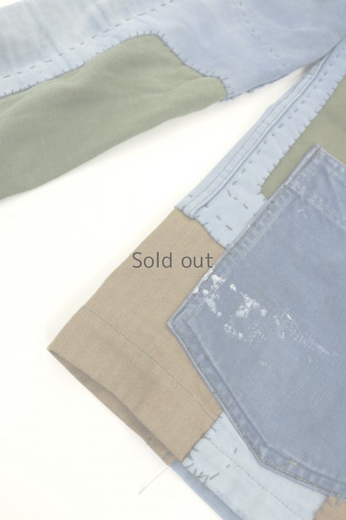 画像6: 【MITSUGU SASAKI】ビンテージリメイク　パッチワーク　ワークジャケット（ミリタリー ファブリック） (6)