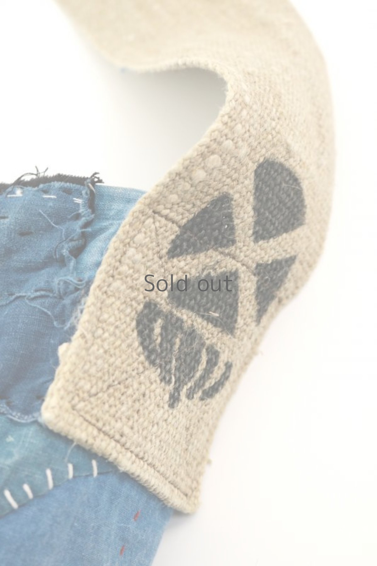 画像6: 【MITSUGU SASAKI】BORO古布　刺し子ショルダーバッグ（藍染と麻） (6)