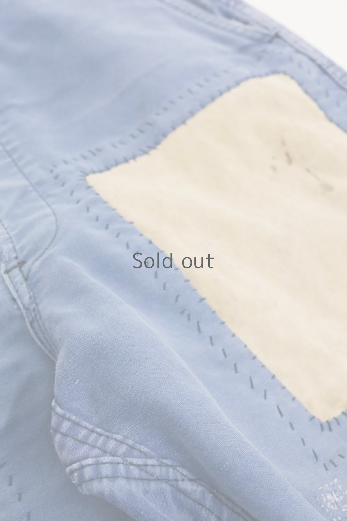 画像4: 【MITSUGU SASAKI】ビンテージ×リメイク　パッチワーク　ワークパンツ（モールスキン ） (4)