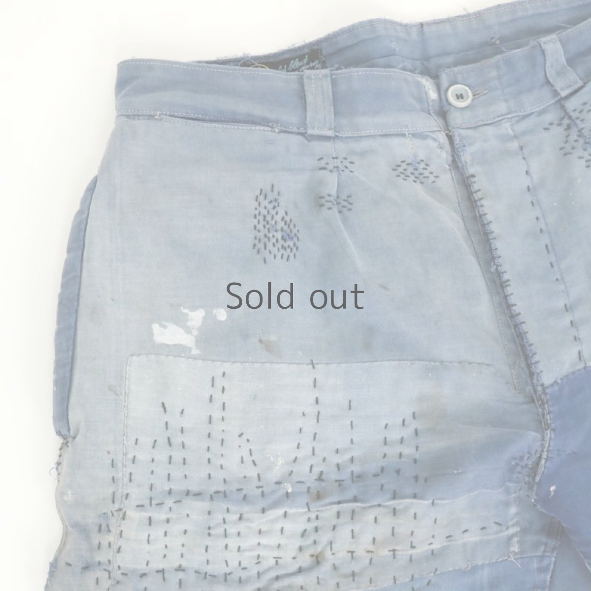 画像2: 【MITSUGU SASAKI】ビンテージ×リメイク　クレイジーパッチワーク　ワークパンツ(SOLIDA) (2)