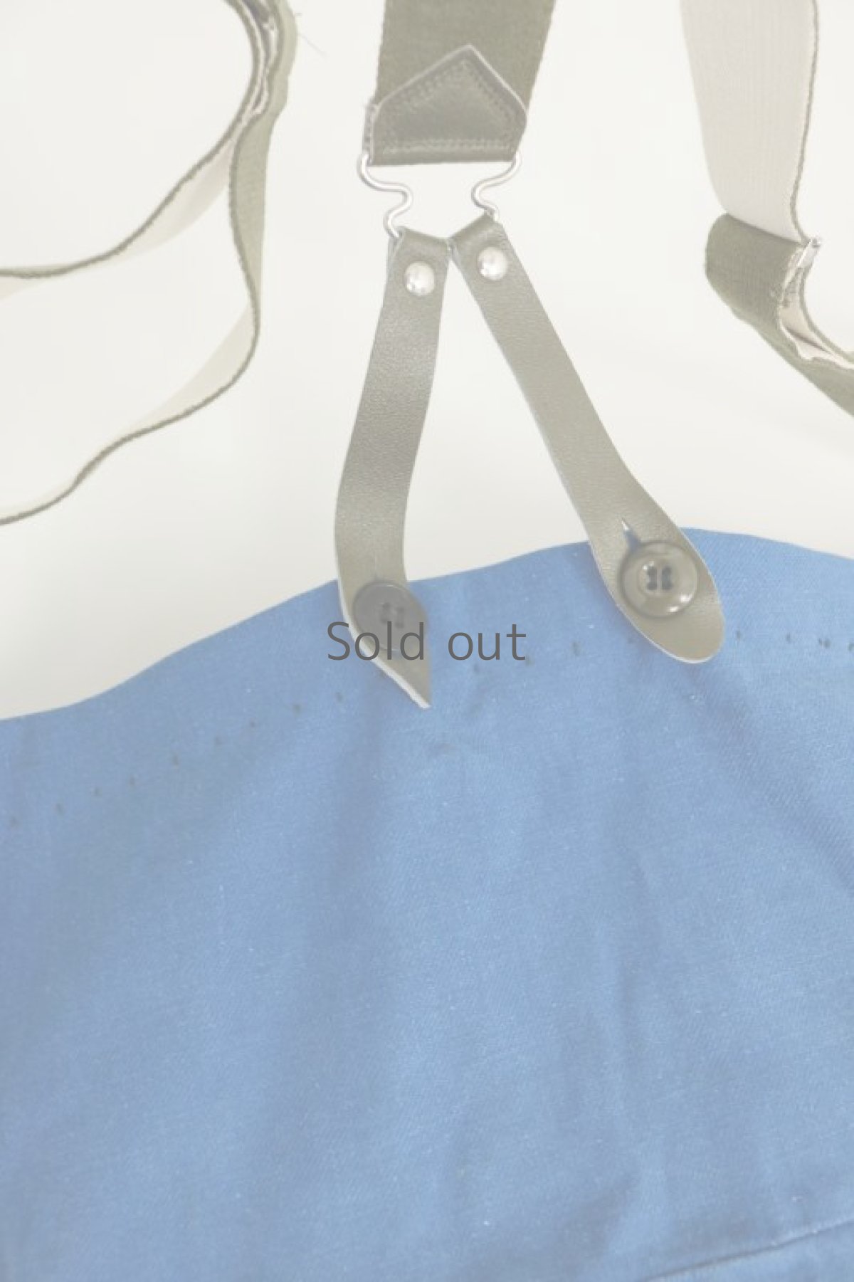 画像10: 【MITSUGU SASAKI】ビンテージリメイク　フィッシャーマンオーバーオール(ブルー) (10)