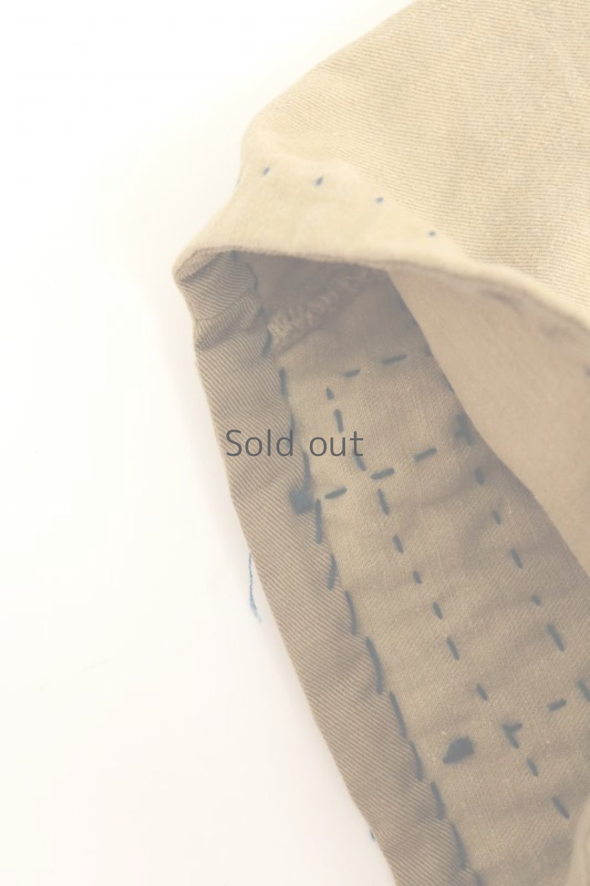 画像12: 【MITSUGU SASAKI】ビンテージリメイク×古布　刺し子ジョッパーズショーツ（藍染古布） (12)