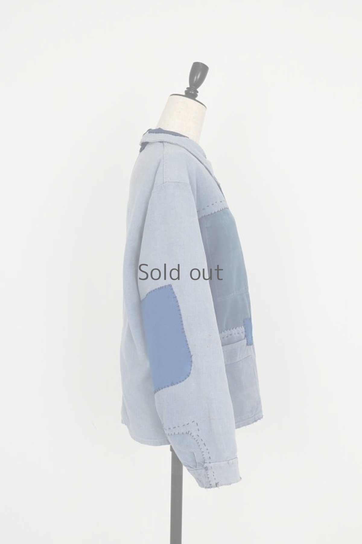 画像16: 【MITSUGU SASAKI】ビンテージリメイク　パッチワーク　ワークジャケット（小さめ） (16)