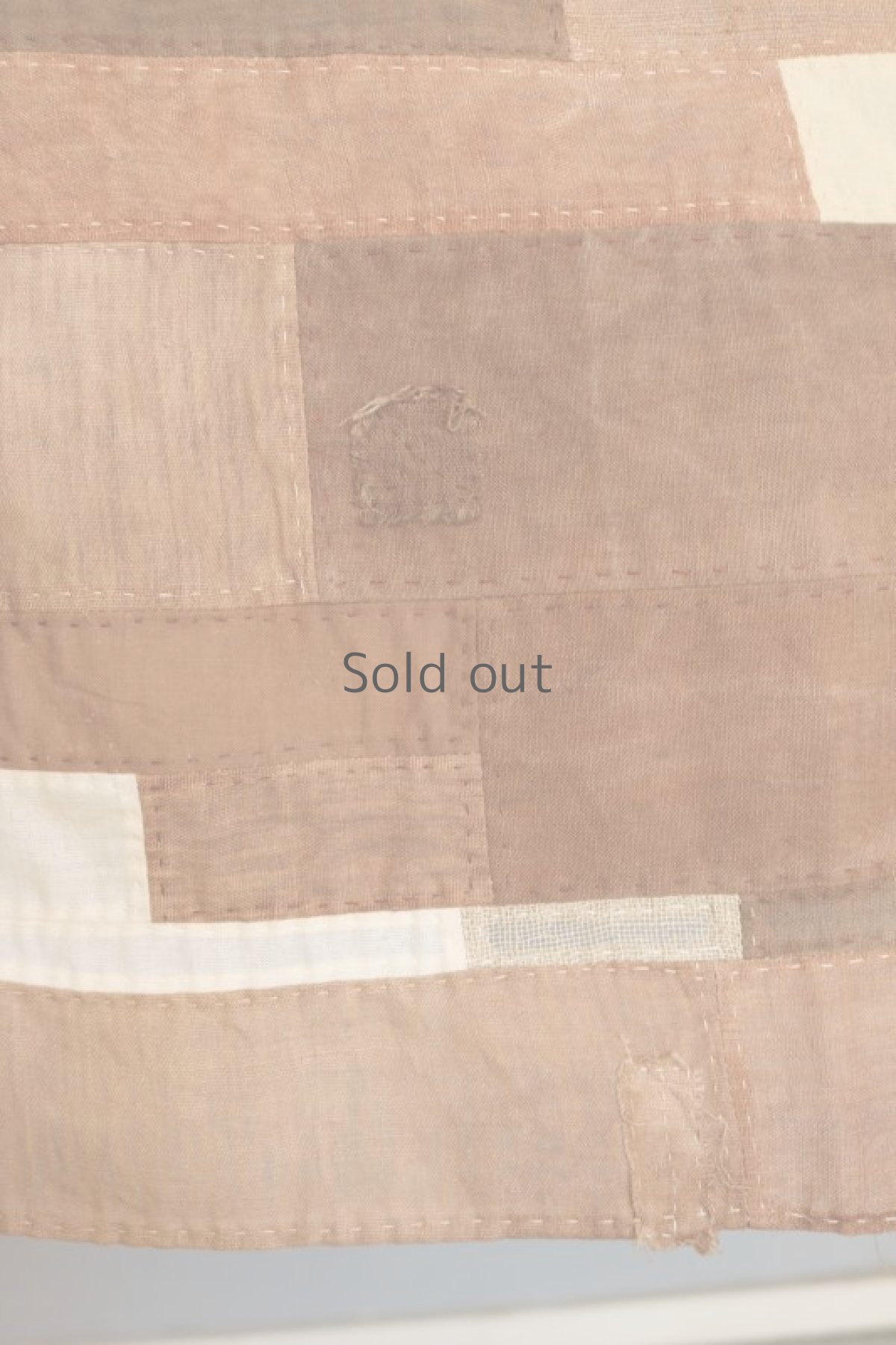 画像5: 【ササキチホ】ポジャギ（アンティークリネン/柿渋/蚊帳/茶系） (5)