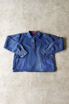 画像12: 【MITSUGU SASAKI】ビンテージリメイク　パッチポケット　フレンチワークシャツ (12)