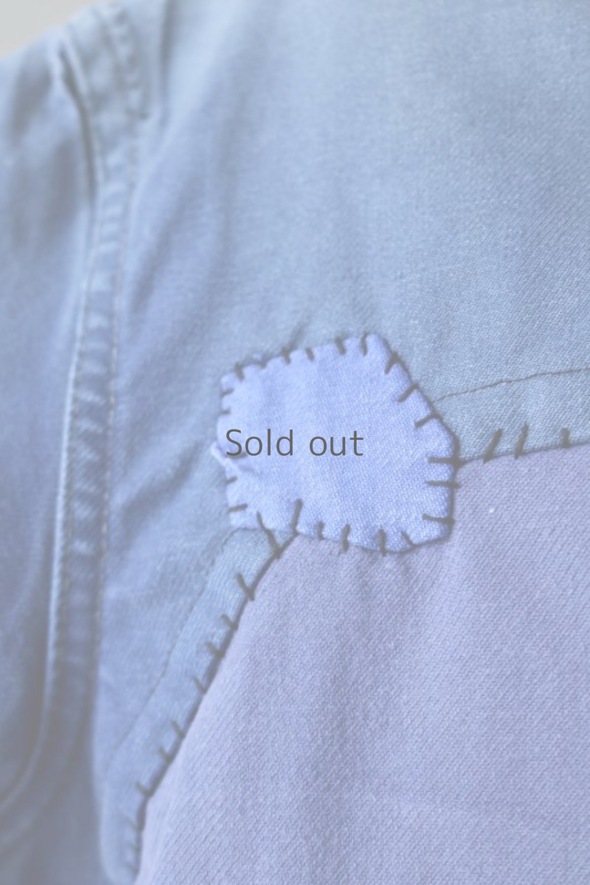 画像7: 【MITSUGU SASAKI】ビンテージリメイク パッチワーク ワークジャケット(シンプル/大きめ) (7)