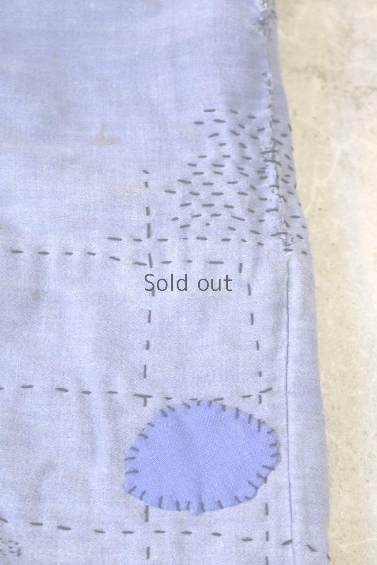 画像6: 【MITSUGU SASAKI】ビンテージ×リメイク　刺し子モールスキン ワークパンツ(サスペンダー付き) (6)