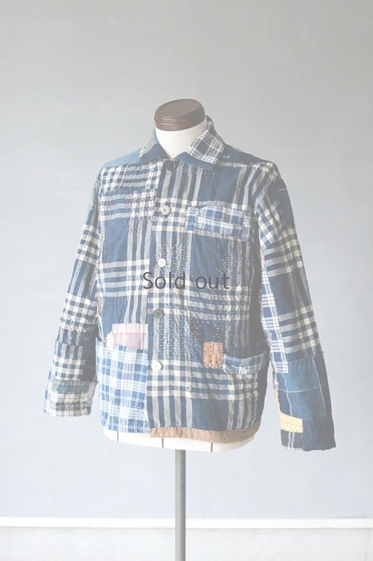 画像18: 【MITSUGU SASAKI】SUPER BORO BORO チェックジャケット（製造年月2020年10月） (18)