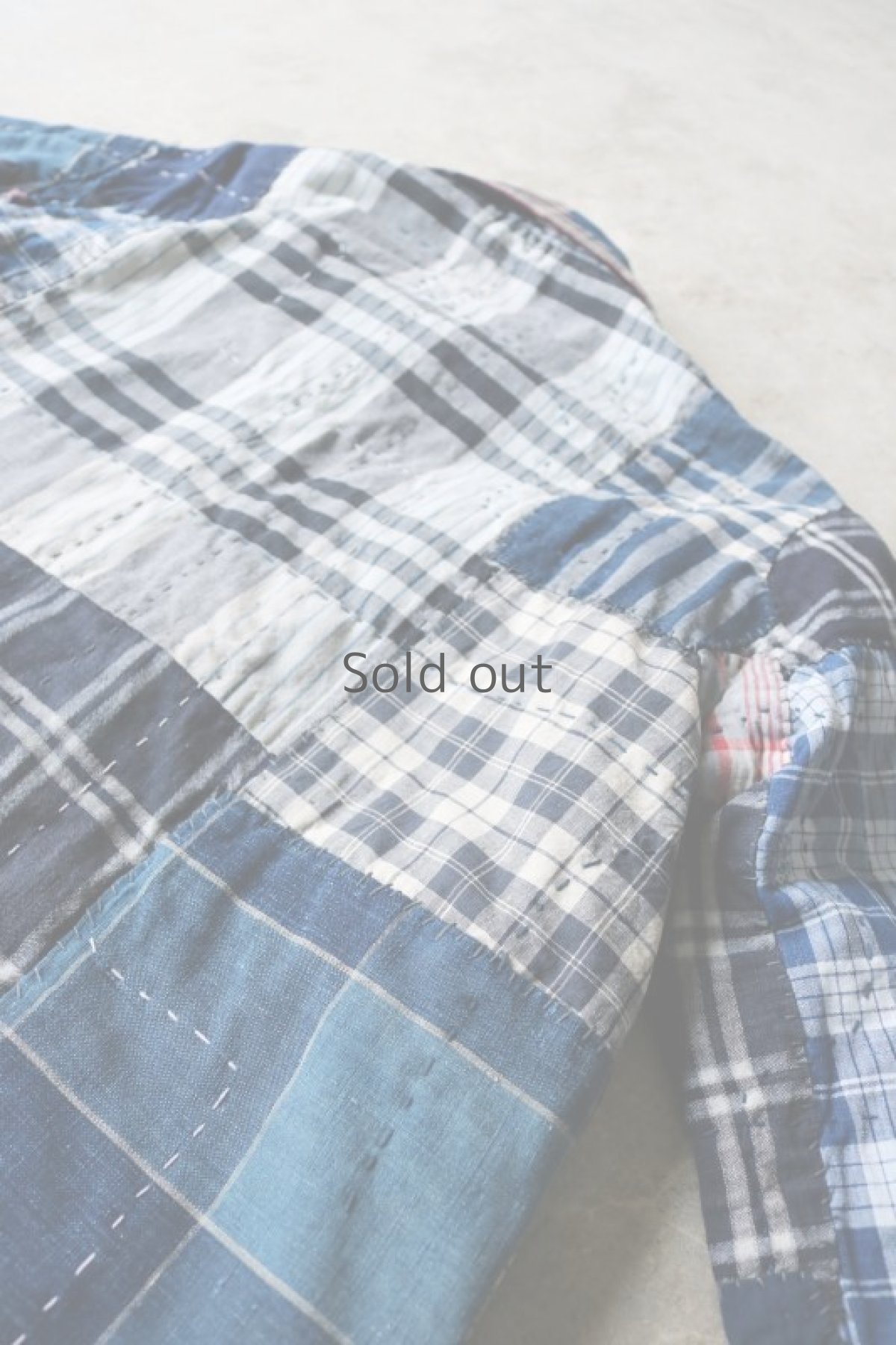 画像12: 【MITSUGU SASAKI】SUPER BORO BORO チェックジャケット（製造年月2020年10月） (12)