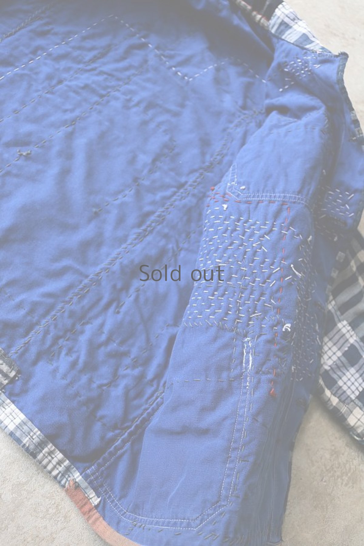 画像14: 【MITSUGU SASAKI】SUPER BORO BORO チェックジャケット（製造年月2020年10月） (14)