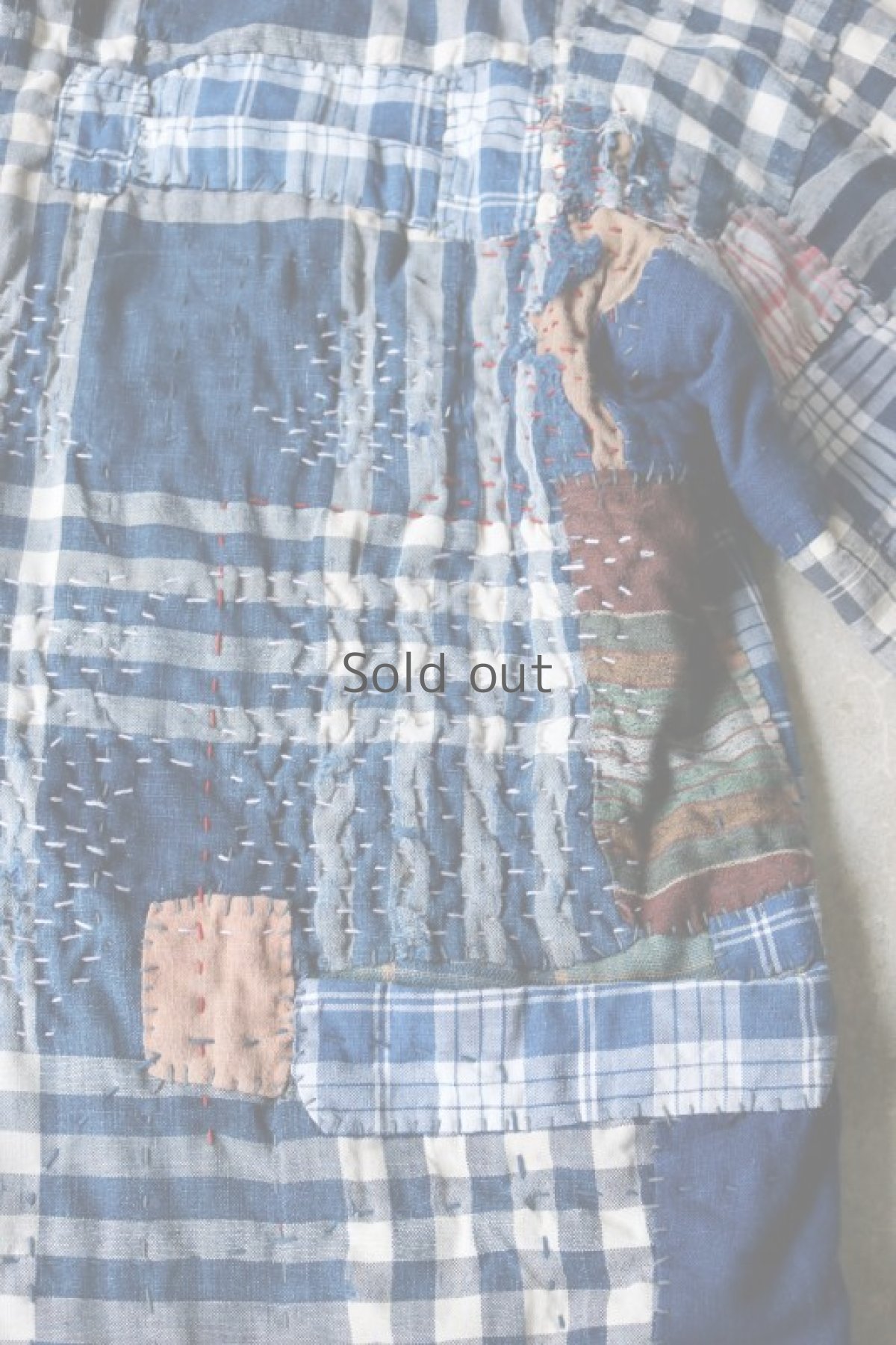 画像8: 【MITSUGU SASAKI】SUPER BORO BORO チェックジャケット（製造年月2020年10月） (8)