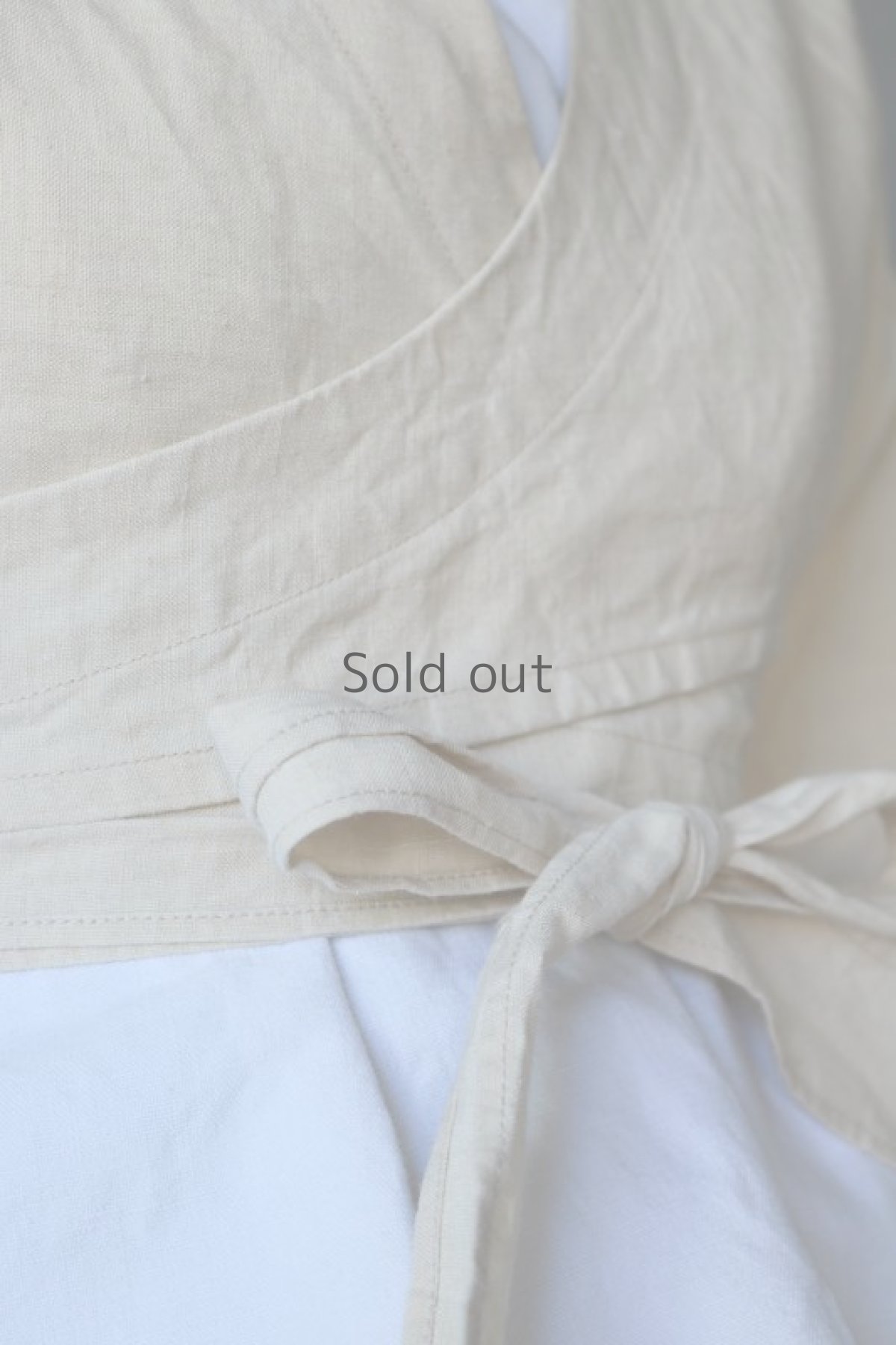 画像8: 【ササキチホ】アンティークリネン 短上衣（生成り） (8)