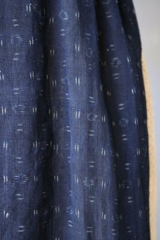 画像12: 【ササキチホ】キモノリメイク　巻きスカート（藍の麻） (12)