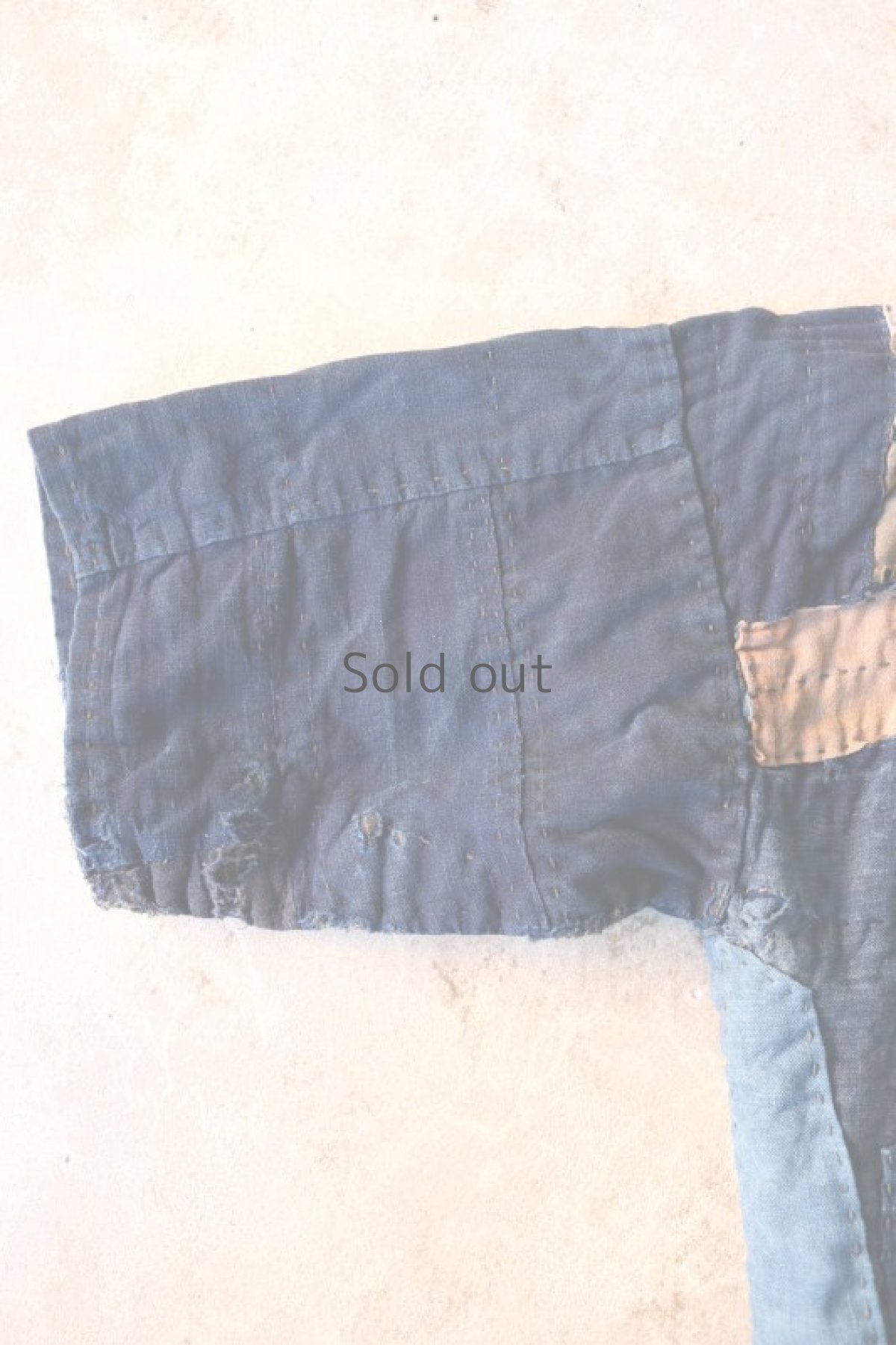 画像5: 【MITSUGU SASAKI】藍染古布　刺し子リペアのリバーシブル野良着 (5)