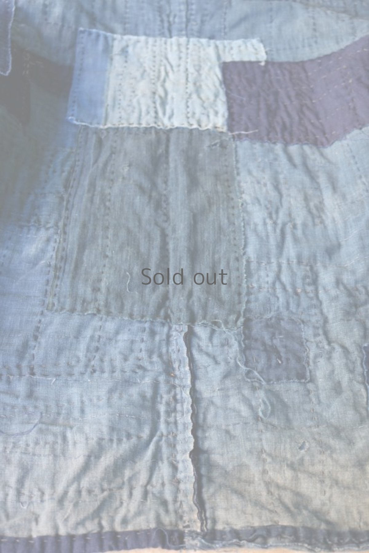 画像13: 【MITSUGU SASAKI】藍染古布　刺し子リペアのリバーシブル野良着 (13)