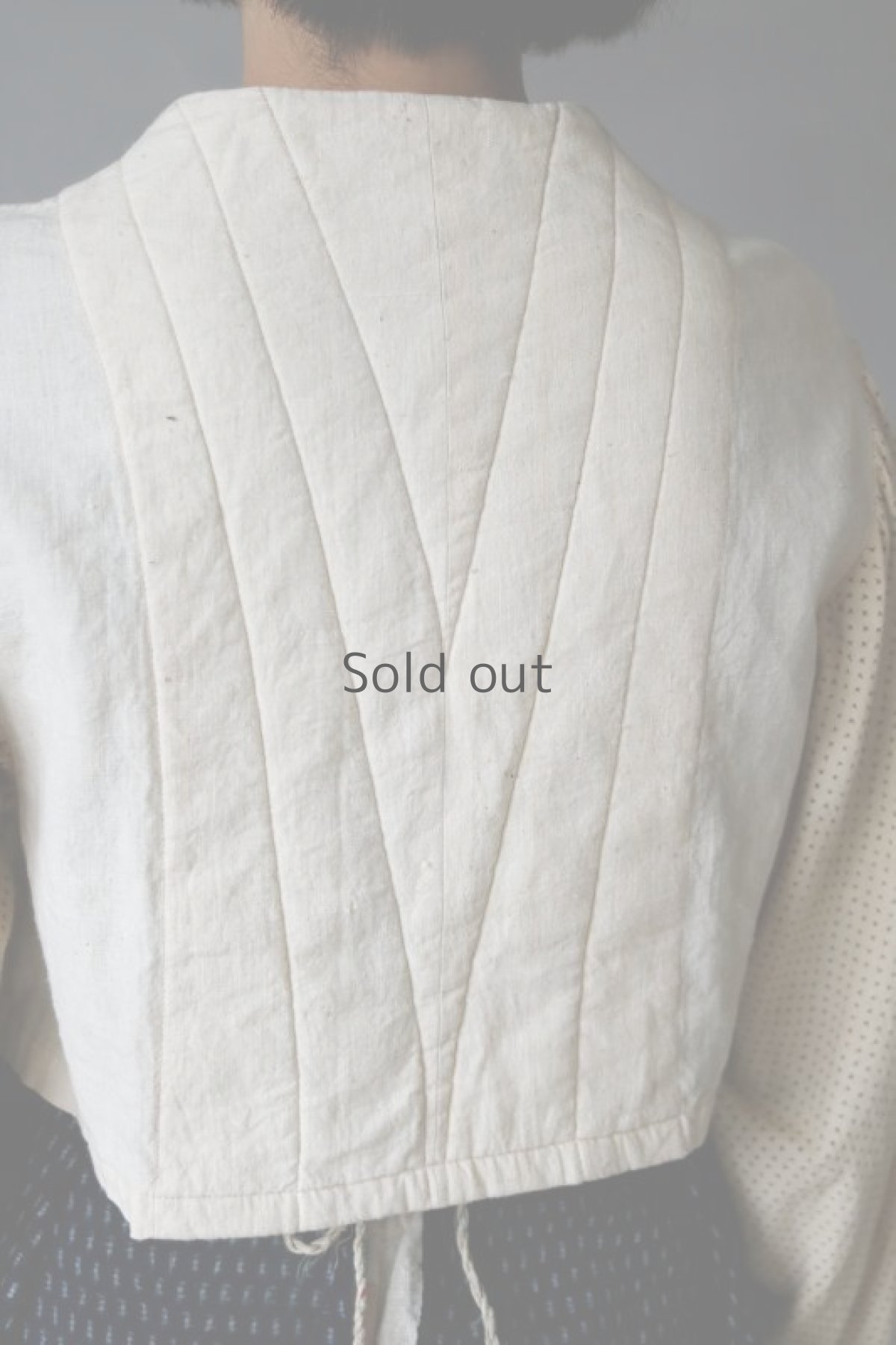 画像7: 【ササキチホ】古布　短上衣（前紐） (7)