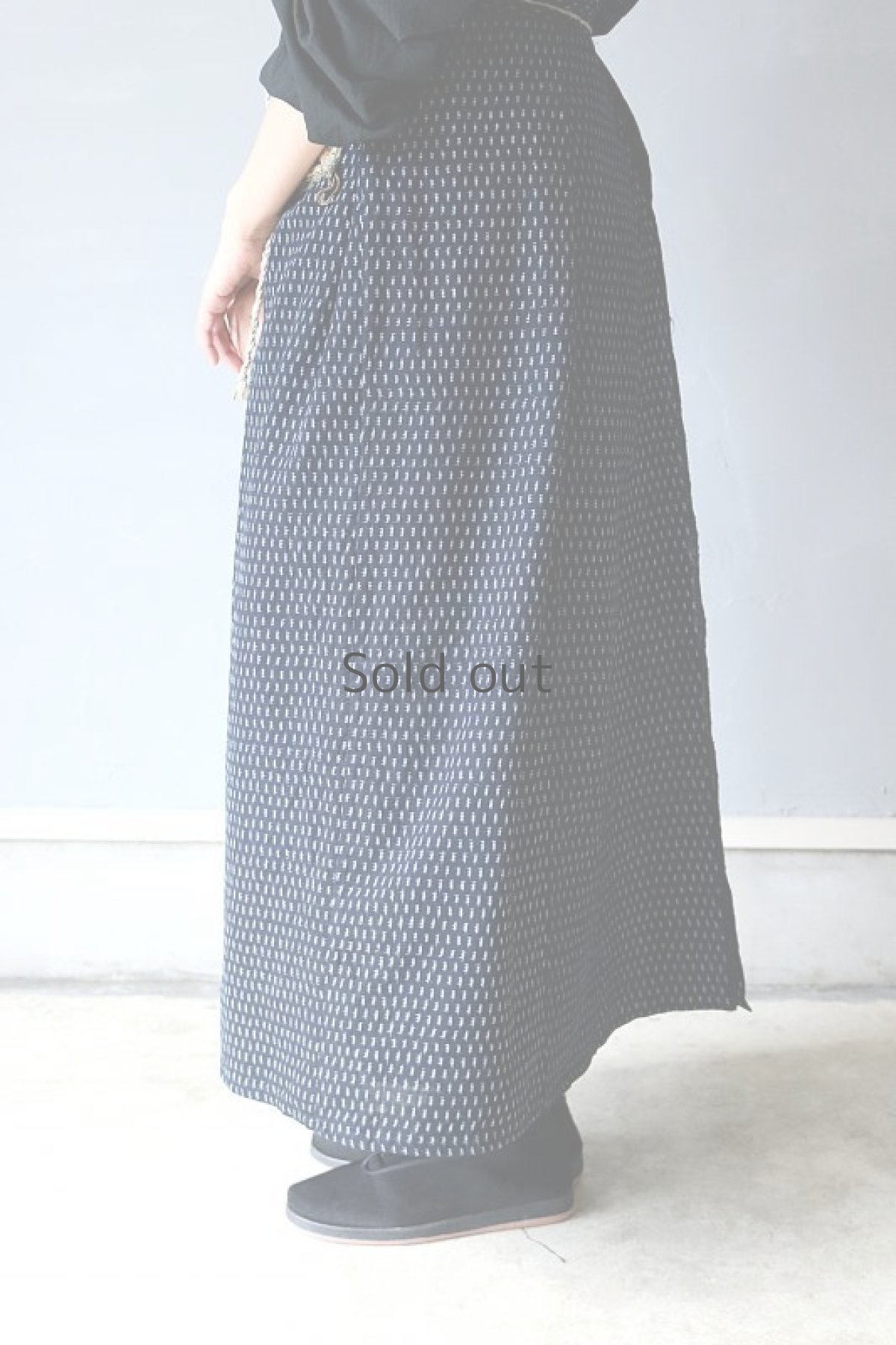 画像6: 【ササキチホ】キモノリメイク+18世紀オスマン　前掛け（カスリ） (6)