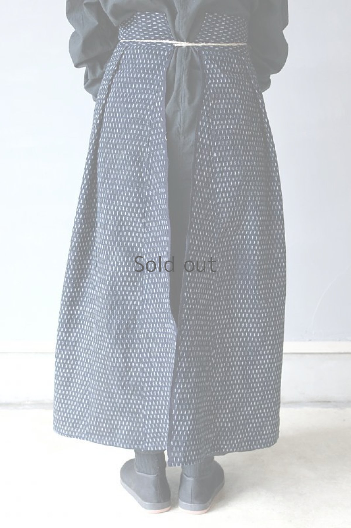 画像8: 【ササキチホ】キモノリメイク+18世紀オスマン　前掛け（カスリ） (8)