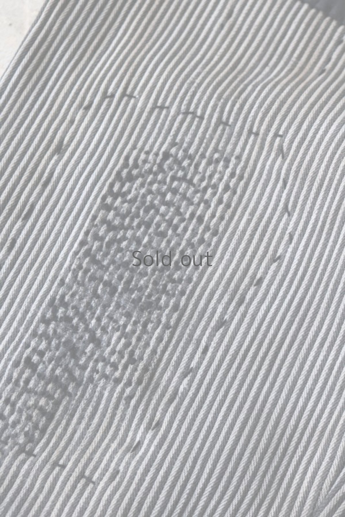 画像4: 【MITSUGU SASAKI】ビンテージ×リメイク　パッチワーク　ストライプワークパンツ（サイズ小さめ） (4)