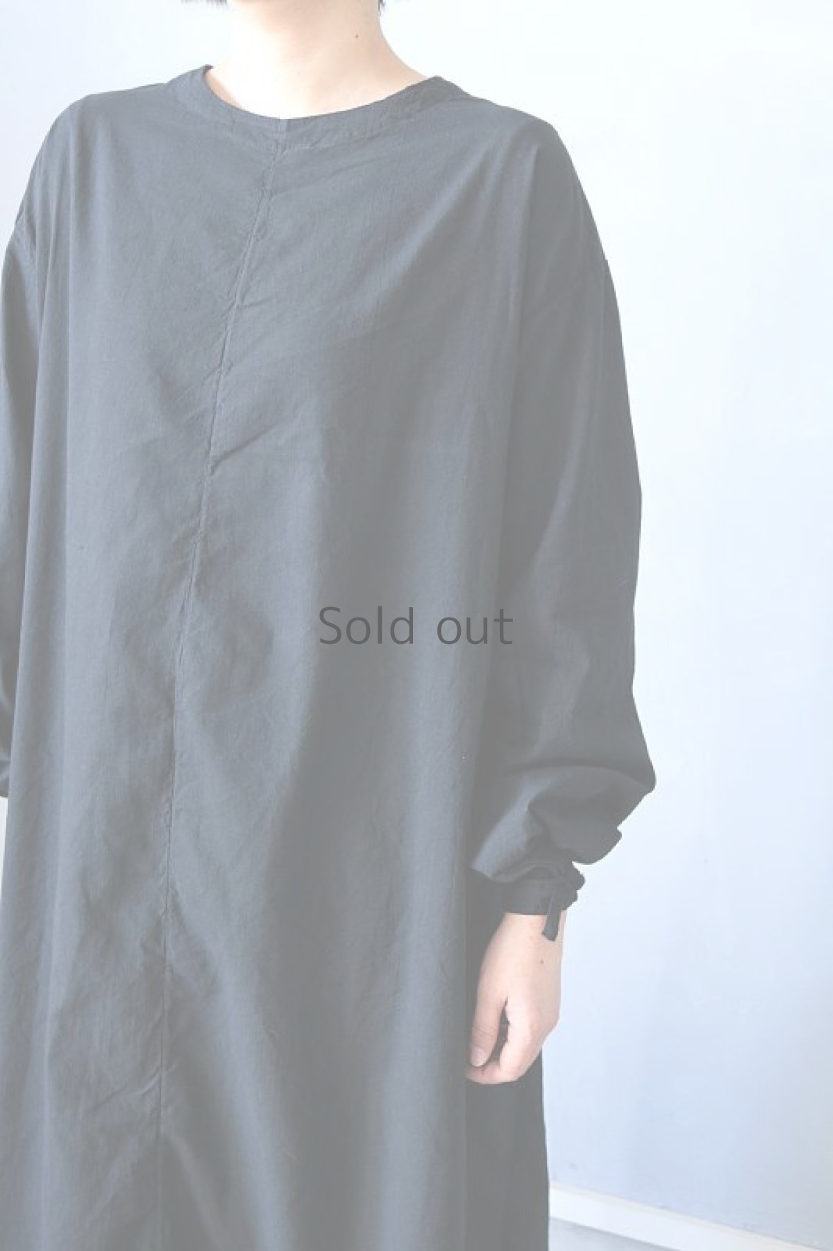 画像4: 【チェコ】ビンテージ　サージカルワークドレス（後染/ブラック） (4)