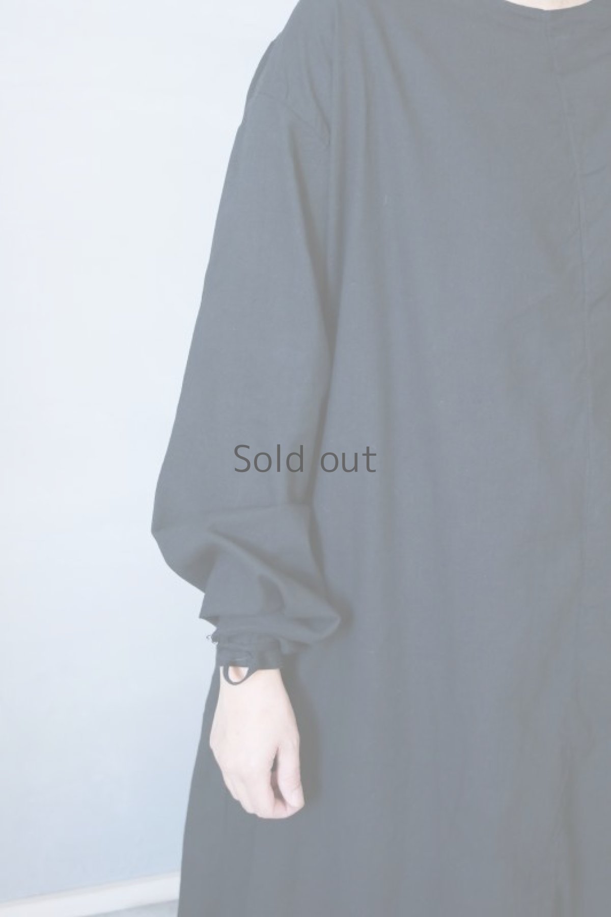 画像3: 【チェコ】ビンテージ　サージカルワークドレス（後染/ブラック） (3)