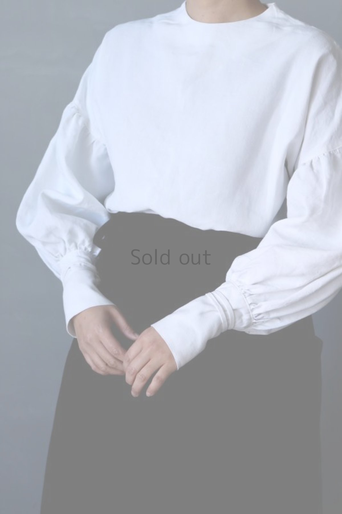 画像10: 【ササキチホ】アンティークリネン　ロングカフスブラウス（白色） (10)