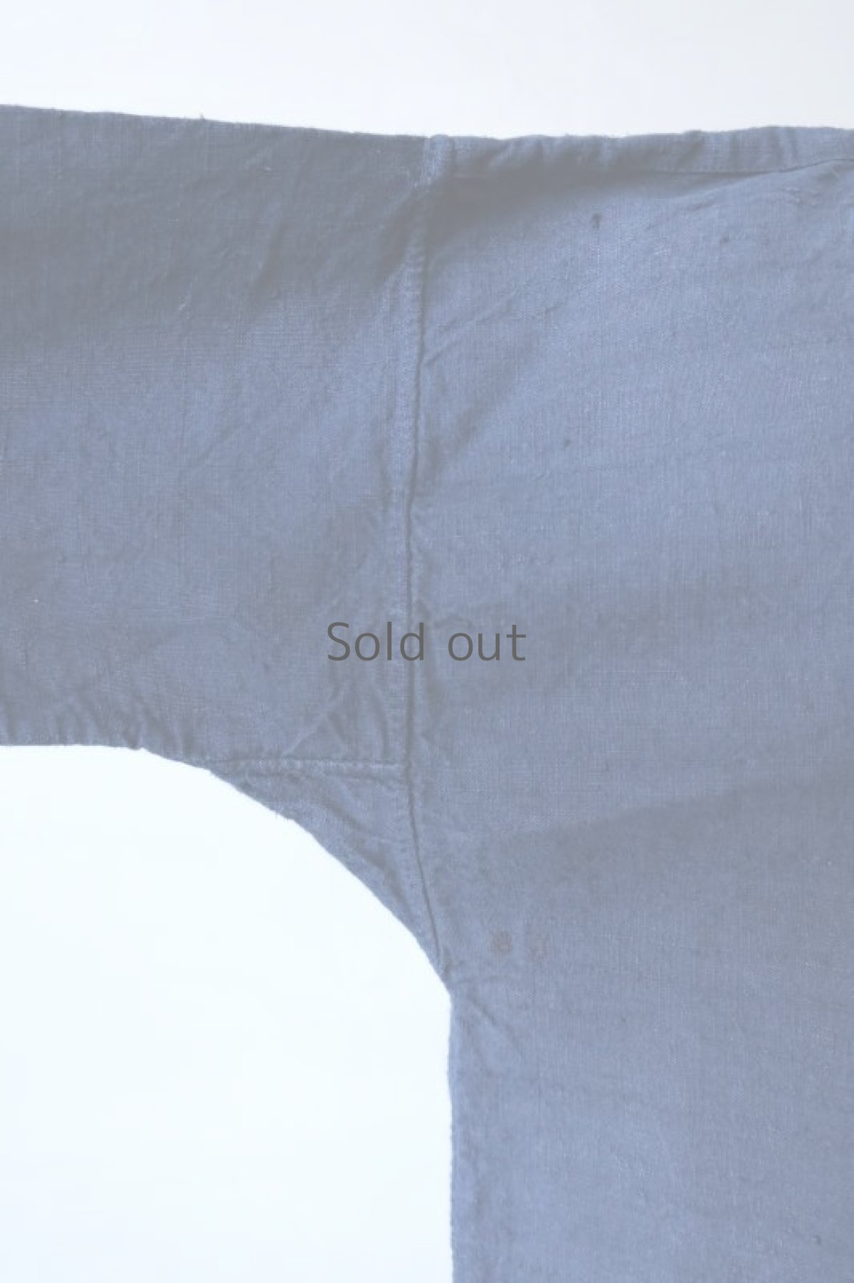 画像5: 【フランス】２０世紀初頭のアンティークリネン×染め　スモックロングシャツ（紺色） (5)