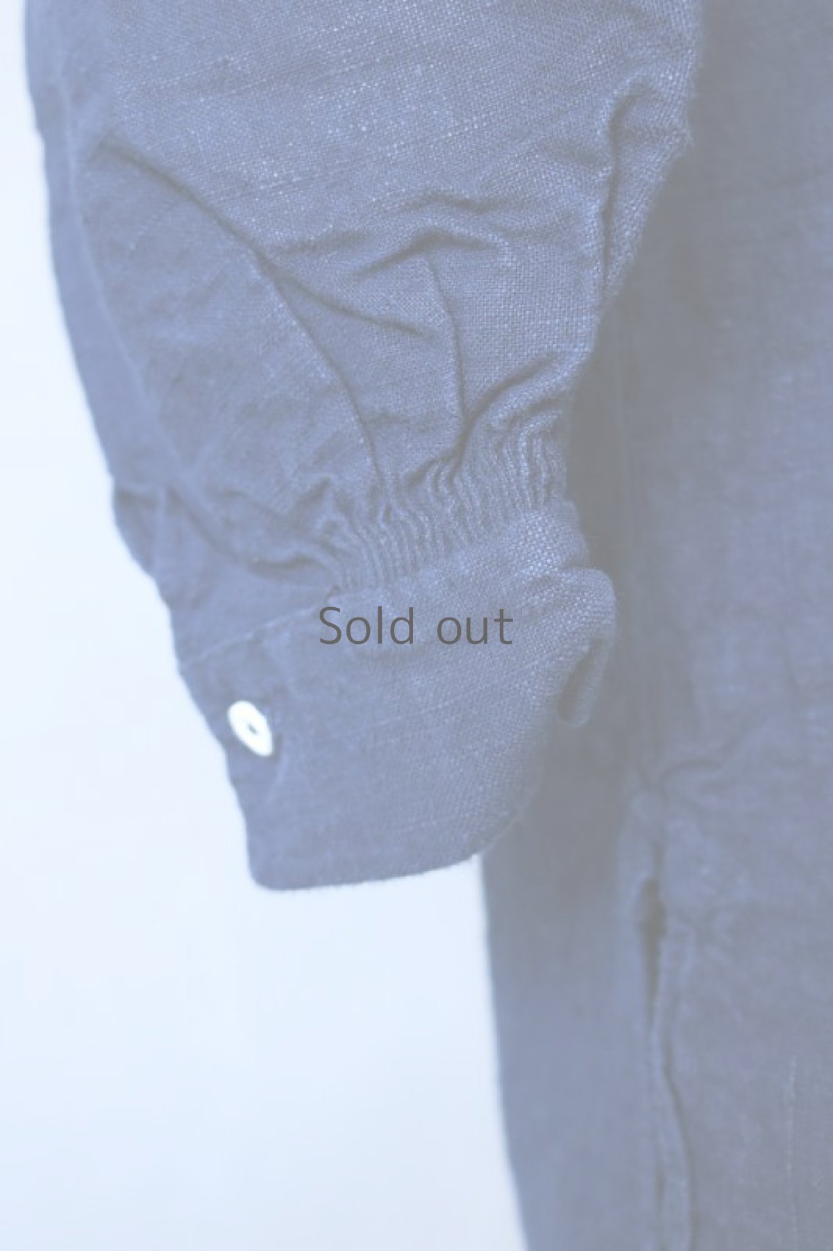 画像7: 【フランス】２０世紀初頭のアンティークリネン×染め　スモックロングシャツ（紺色） (7)