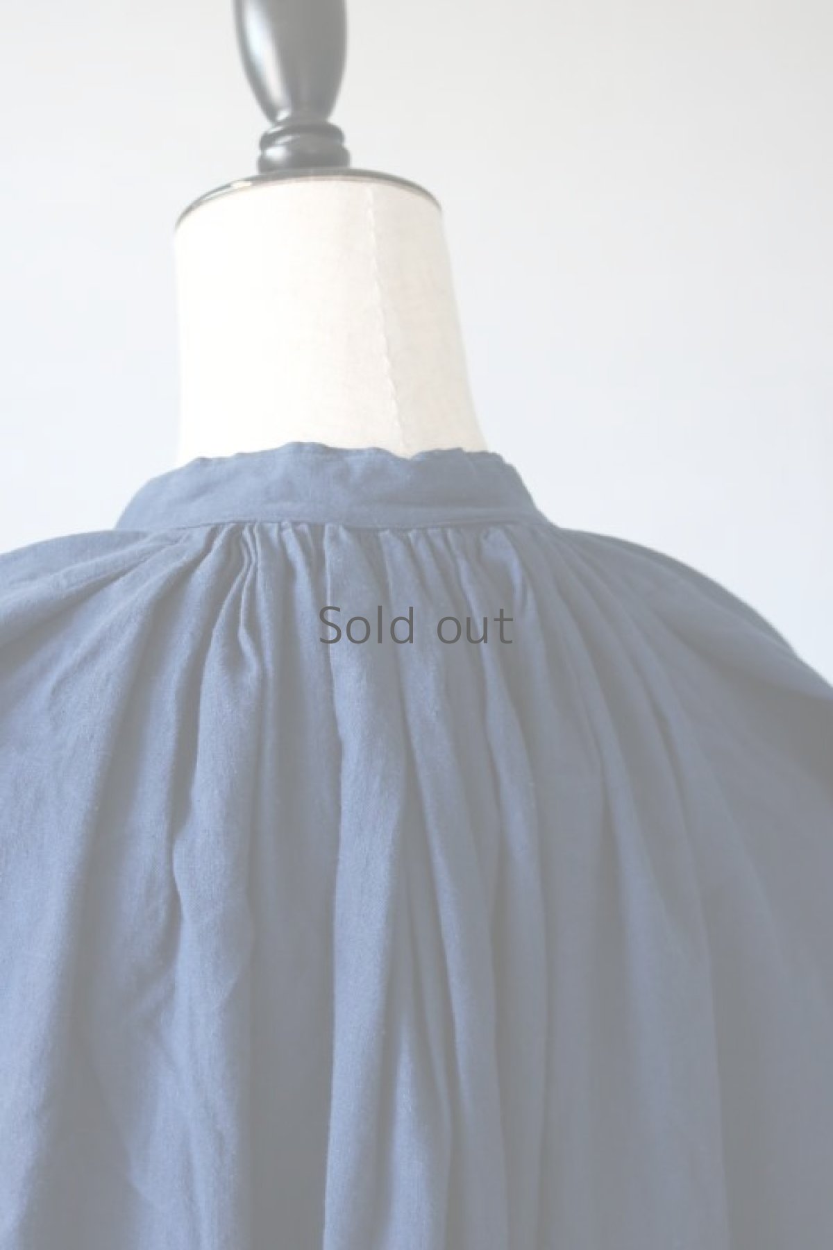 画像8: 【フランス】２０世紀中期の教会用ロングスモックドレス（後染め/紺色） (8)