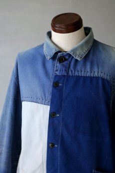 画像3: 【MITSUGU SASAKI】ビンテージリメイク　パッチワーク　ワークジャケット (3)