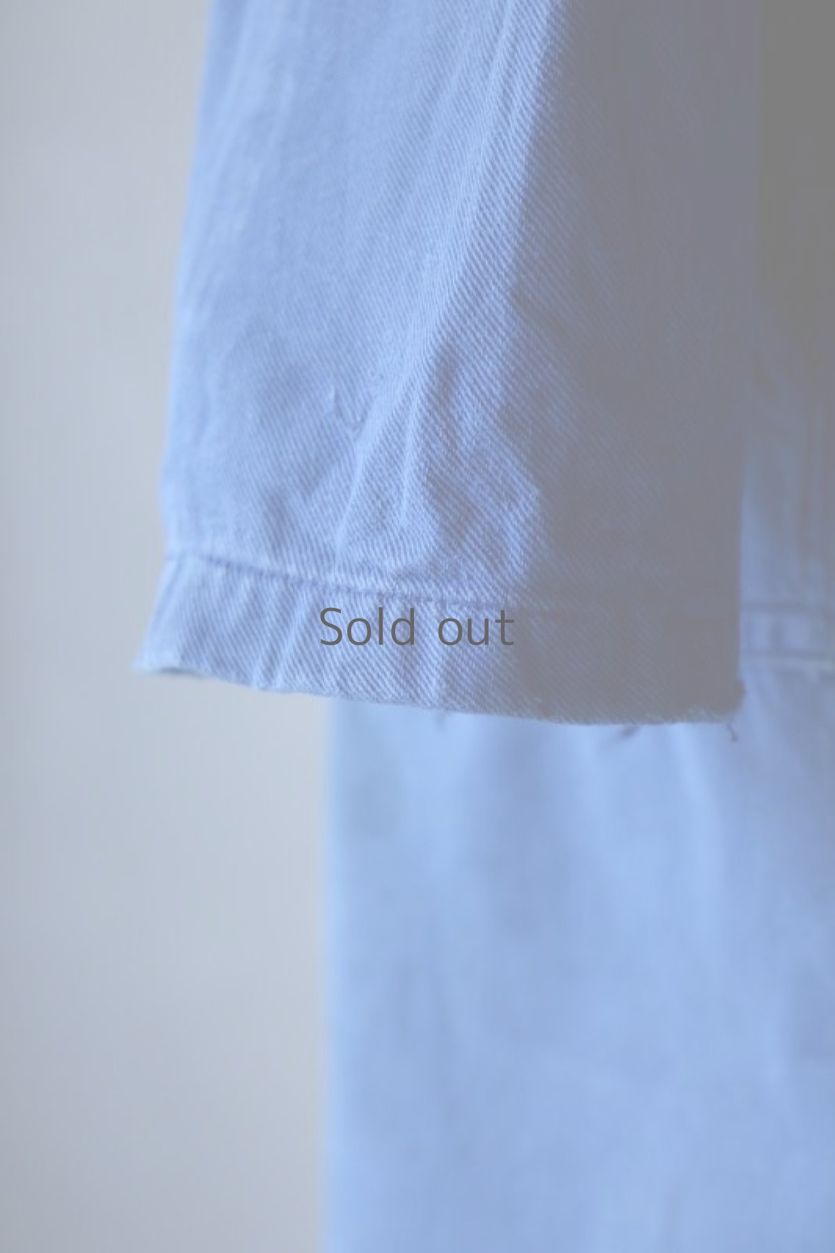 画像8: 【MITSUGU SASAKI】ビンテージリメイク　パッチワーク　ブルーワークコート（明るめの青） (8)