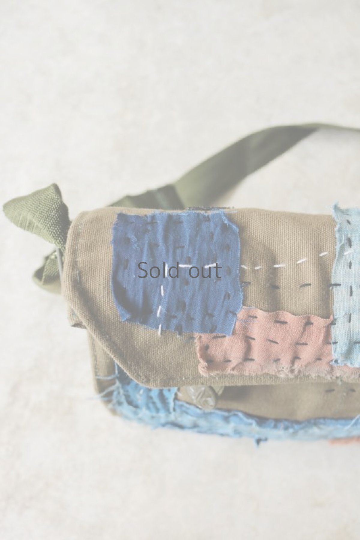 画像9: 【MITSUGU SASAKI】ビンテージリメイク×古布　チェコ軍のショルダーバッグ (9)