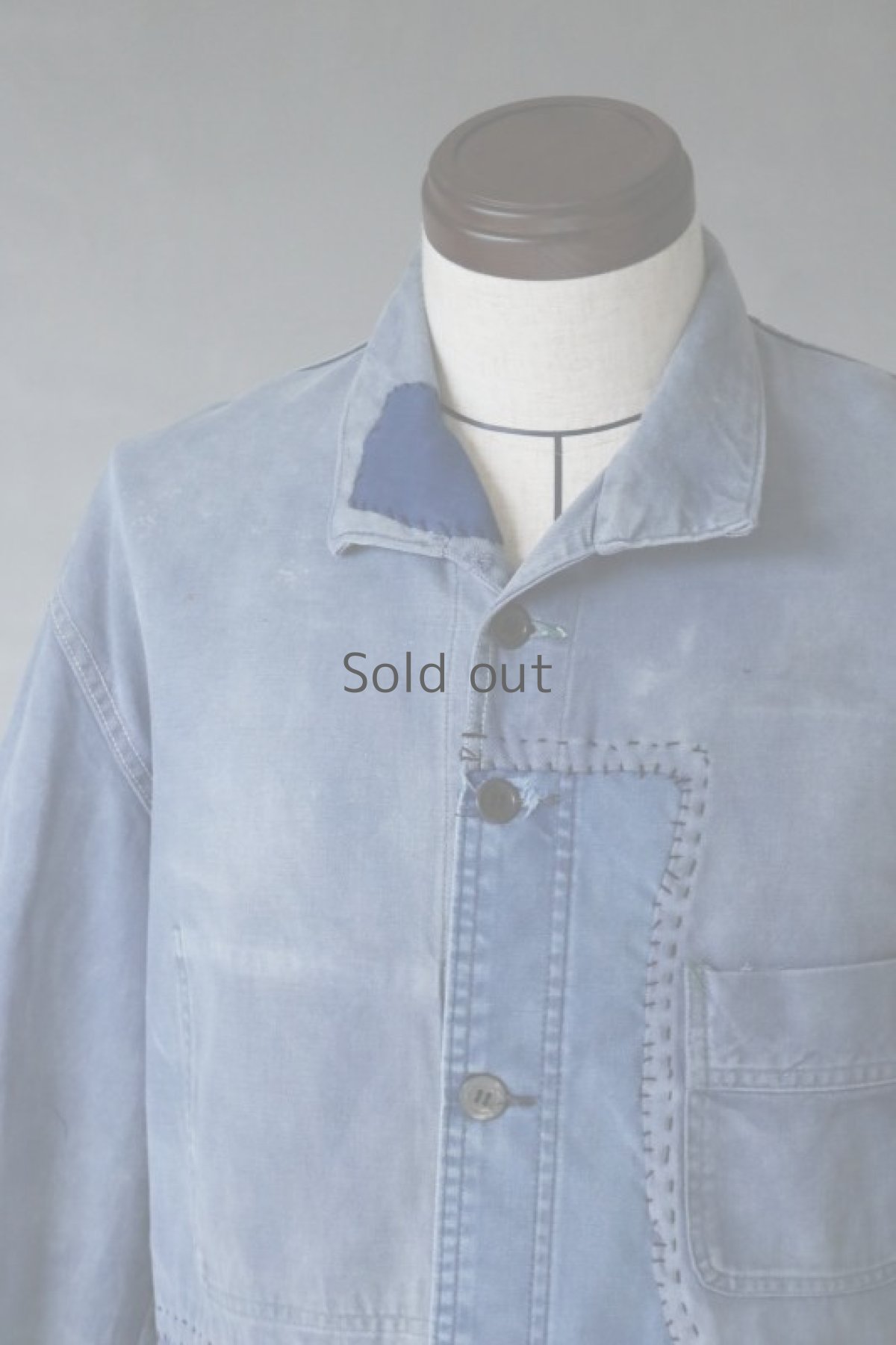 画像3: 【MITSUGU SASAKI】ビンテージリメイク　パッチワーク　ワークジャケット (3)