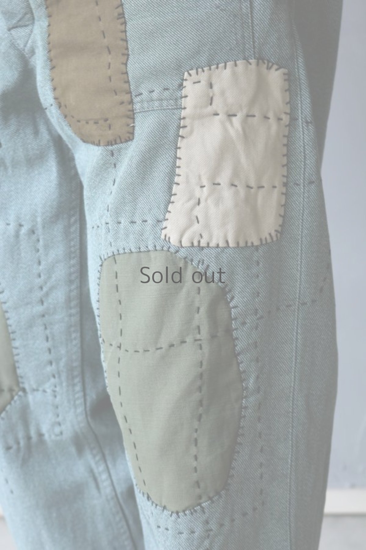 画像11: 【MITSUGU SASAKI】ビンテージ×リメイク　スイス軍のパッチワーク　ミリタリーパンツ（グレーグリーン） (11)