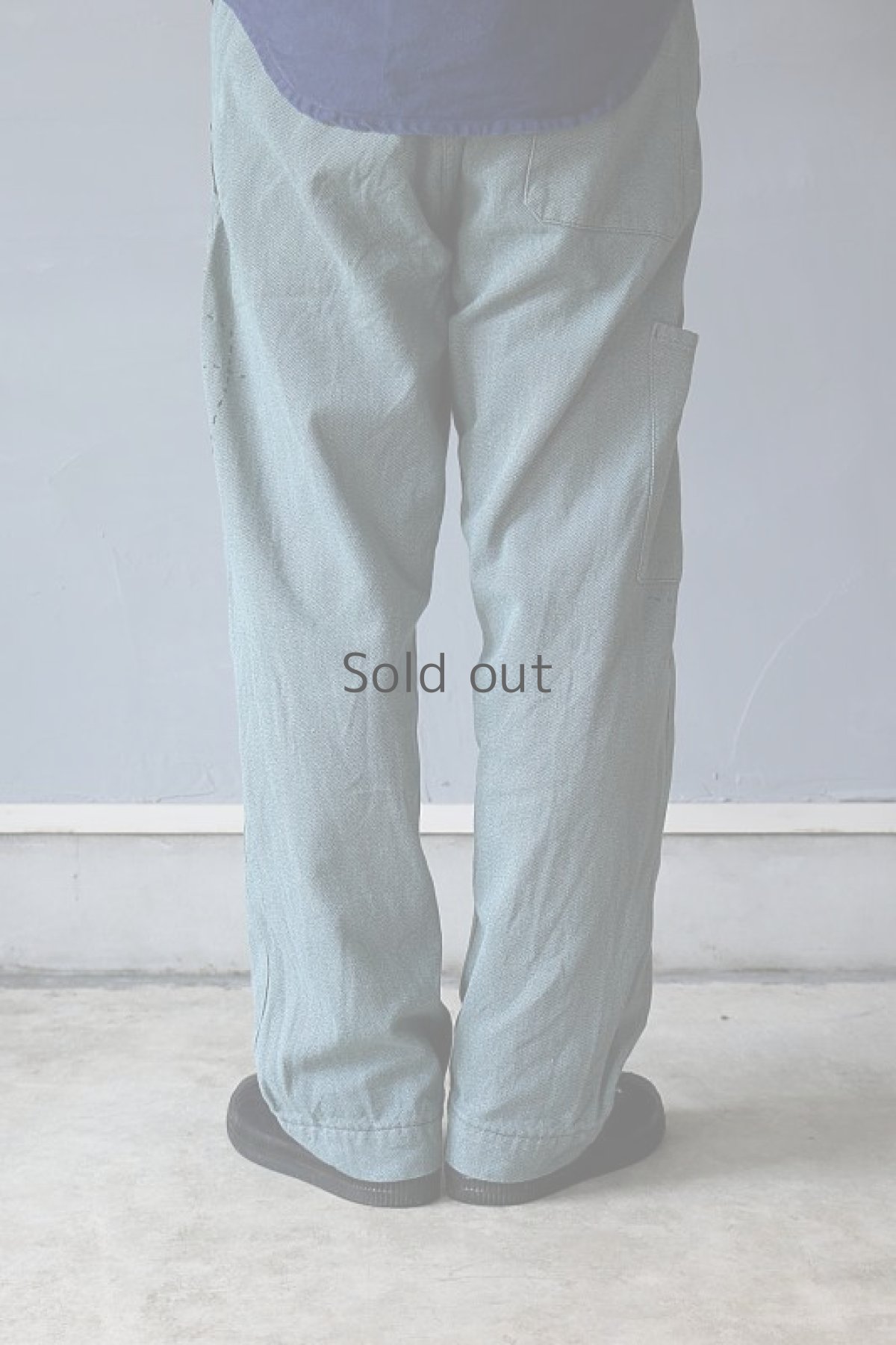 画像10: 【MITSUGU SASAKI】ビンテージ×リメイク　スイス軍のパッチワーク　ミリタリーパンツ（グレーグリーン） (10)