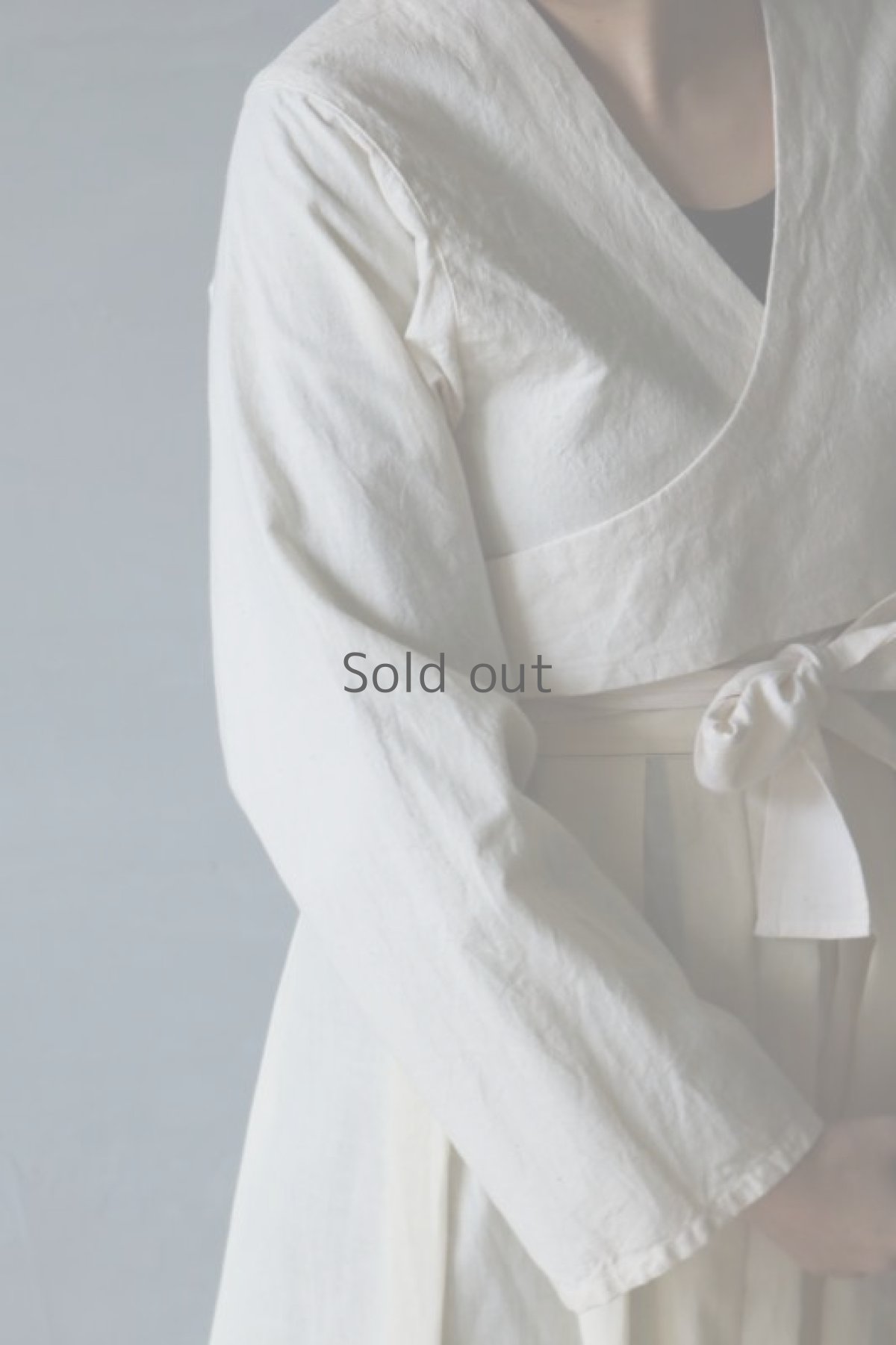 画像3: 【ササキチホ】アンティークリネン　 短上衣（白） (3)