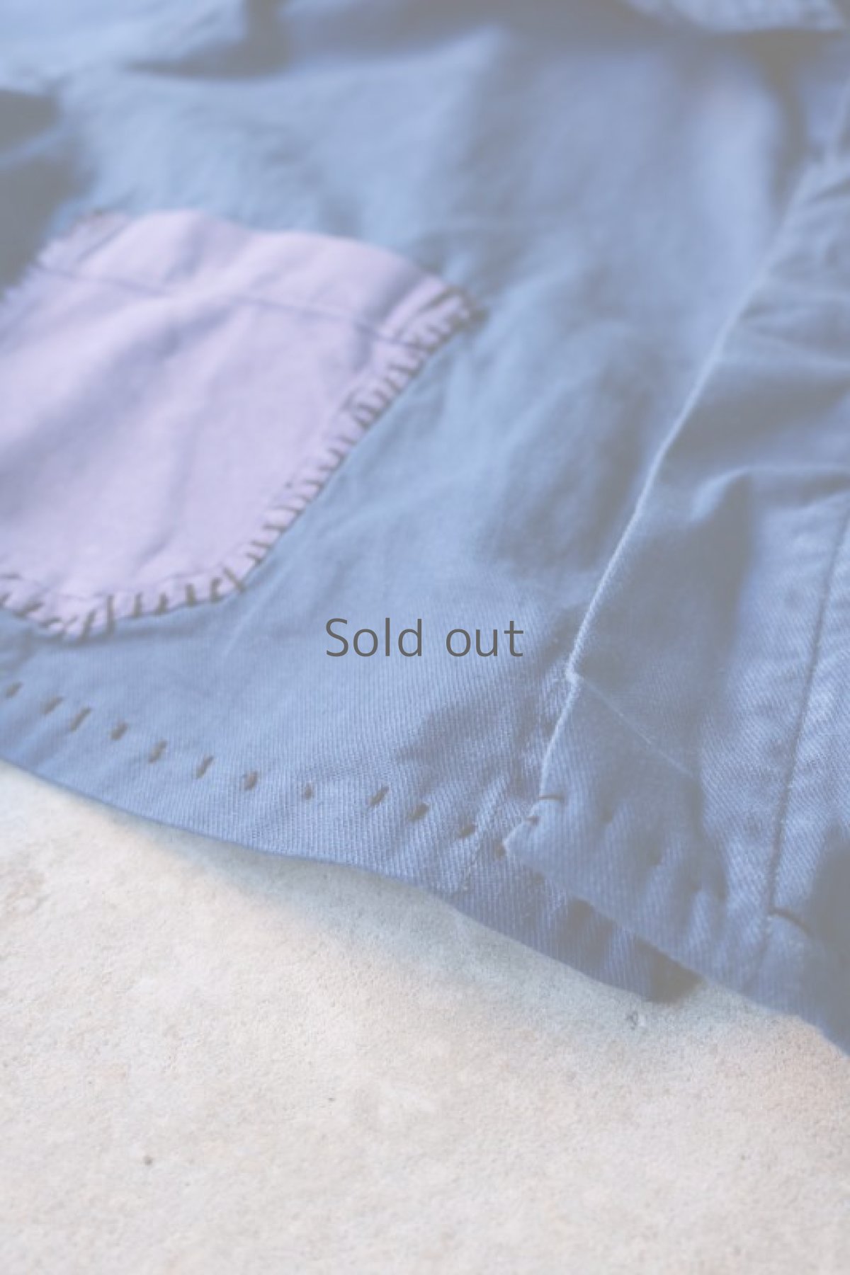 画像3: 【MITSUGU SASAKI】ビンテージリメイク　パッチワーク　セットアップ（ショート丈ジャケットとイージーワークパンツ） (3)