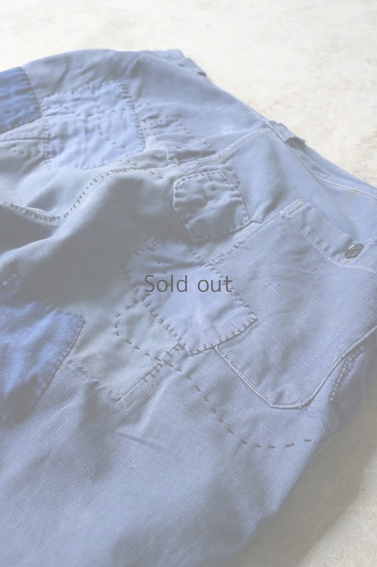 画像9: 【MITSUGU SASAKI】ビンテージ×リメイク　パッチワーク　ワークパンツ(お尻パッチワーク) (9)