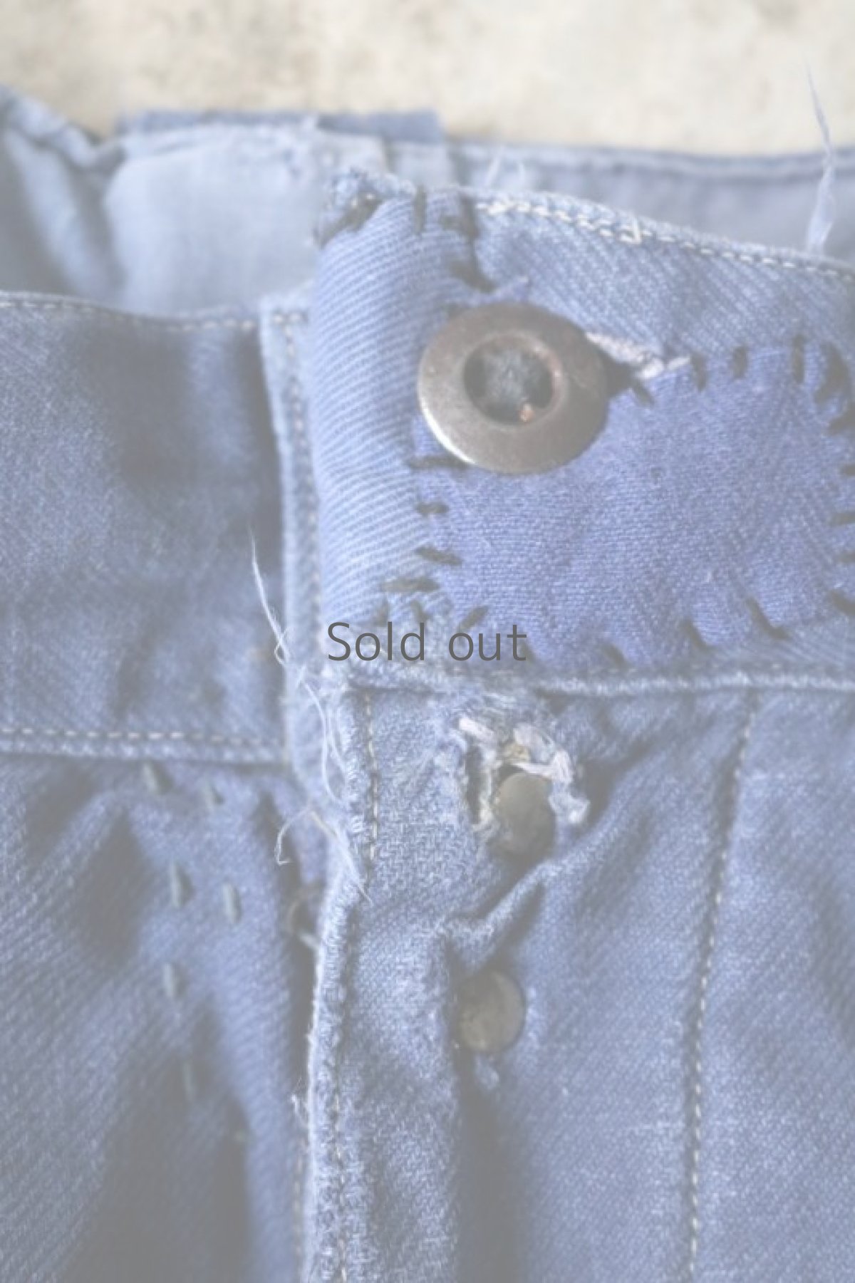 画像6: 【MITSUGU SASAKI】ビンテージ×リメイク　パッチワーク　ワークパンツ(お尻パッチワーク) (6)